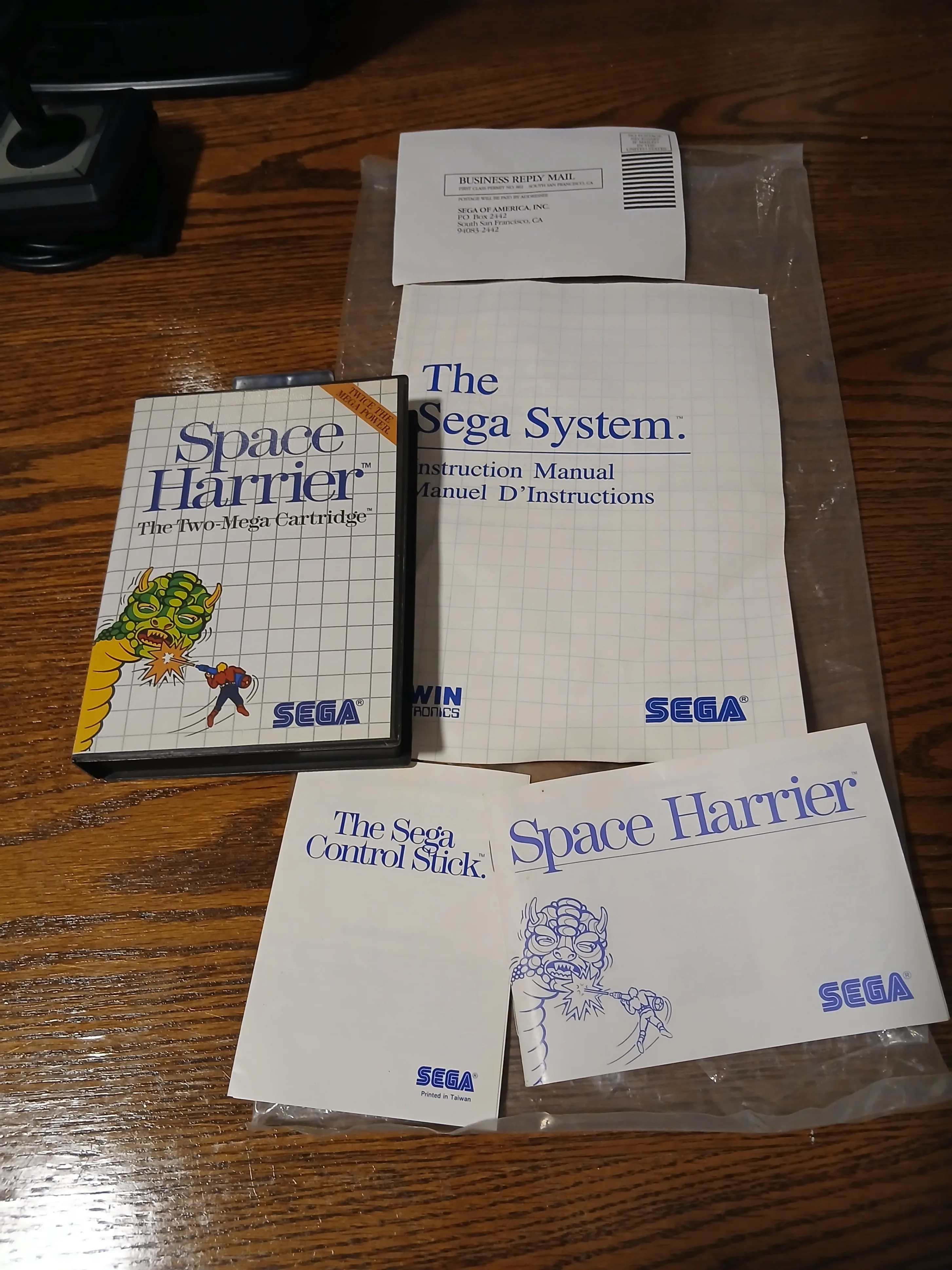 Sega Master System Console & Space Harrier Game image indicator(3)