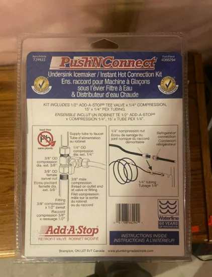 PushNConnect Undersink Icemaker/Instant Hot Connection Kits image indicator(3)