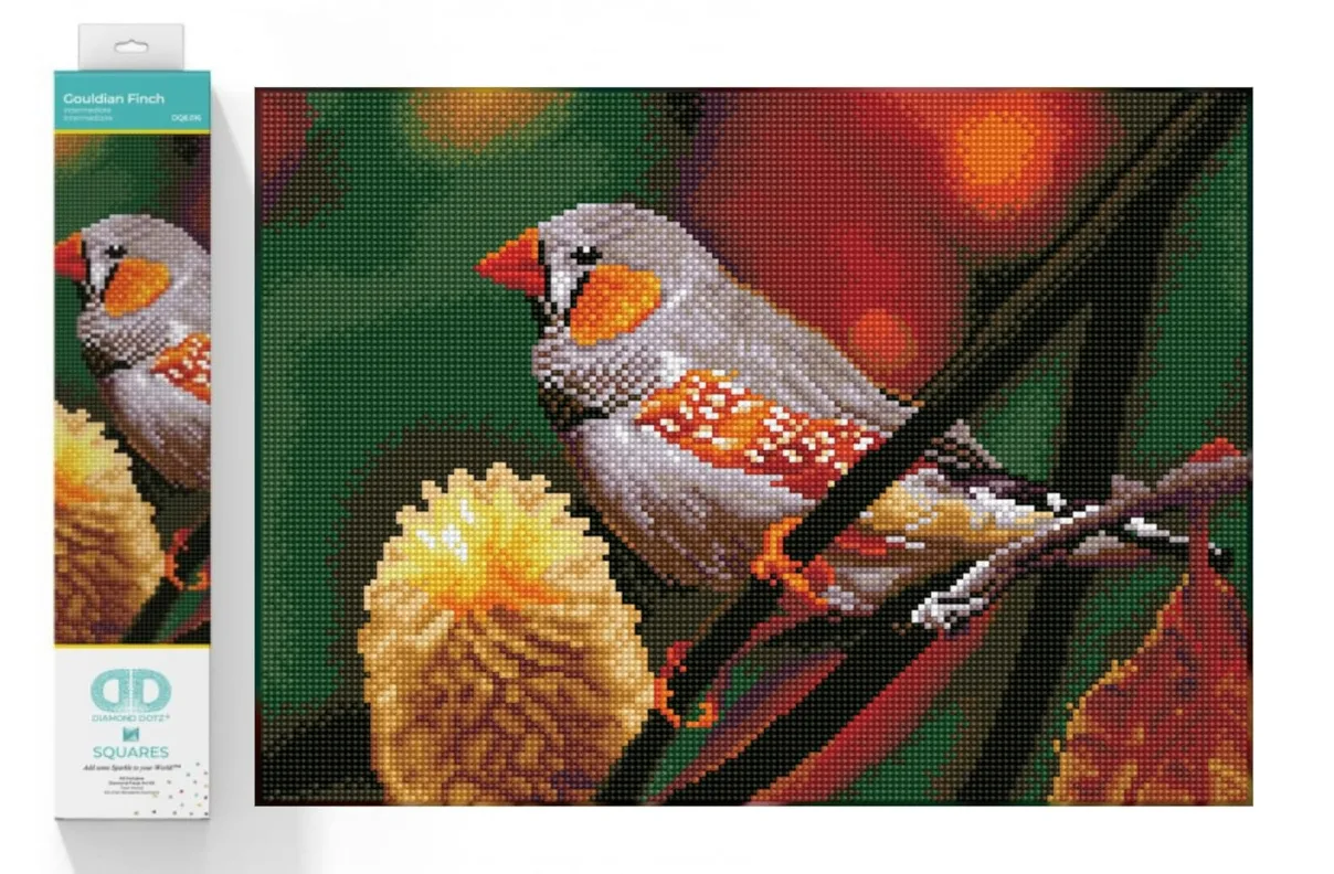 DIAMOND DOTZ Gouldian Finch Diamond Painting Kits - 3 Available image indicator(5)