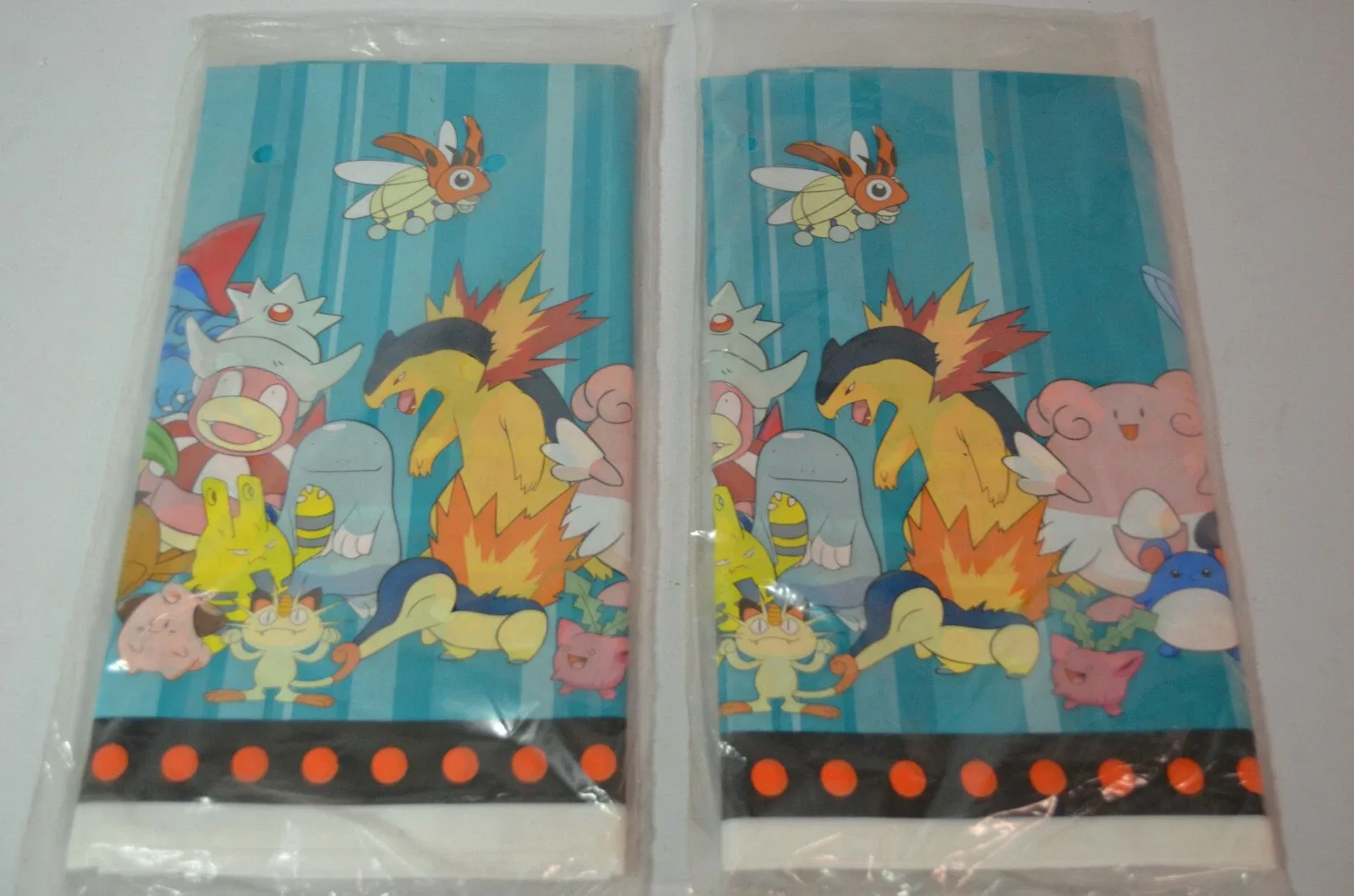 2 x Pokemon Pikachu Plastic Tablecover Satin Finish 54x96 inch image indicator(4)