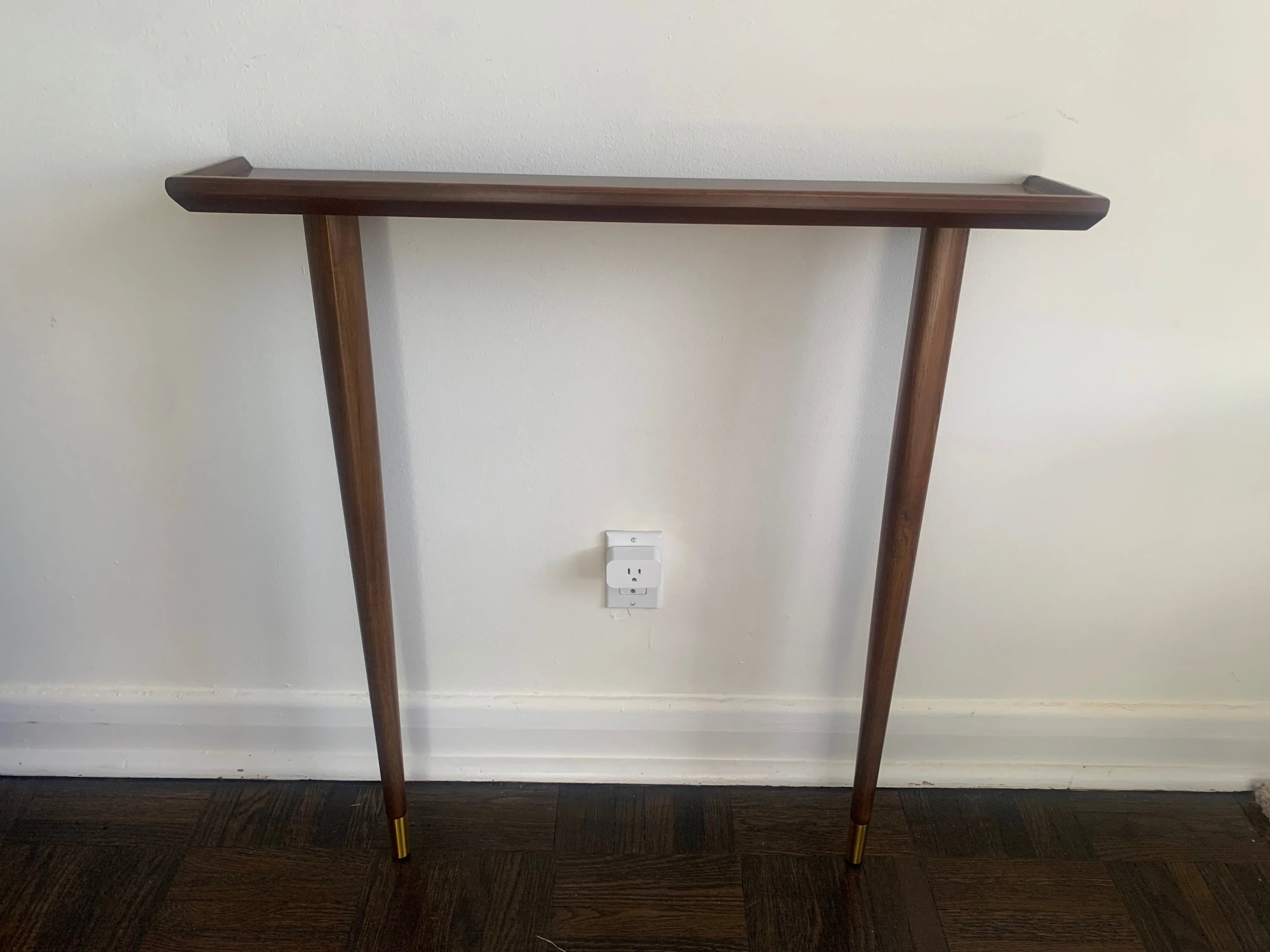 New Solid Wood Slim Wall Table