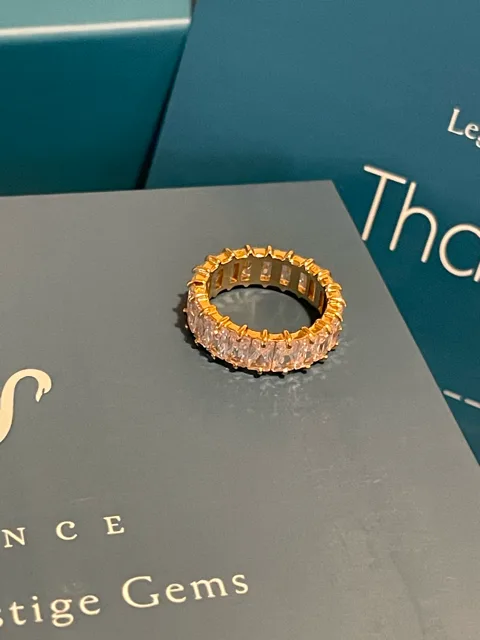 14k Gold Plated Marquise Cut Zircon Ring | Size 6 (US) image indicator(5)