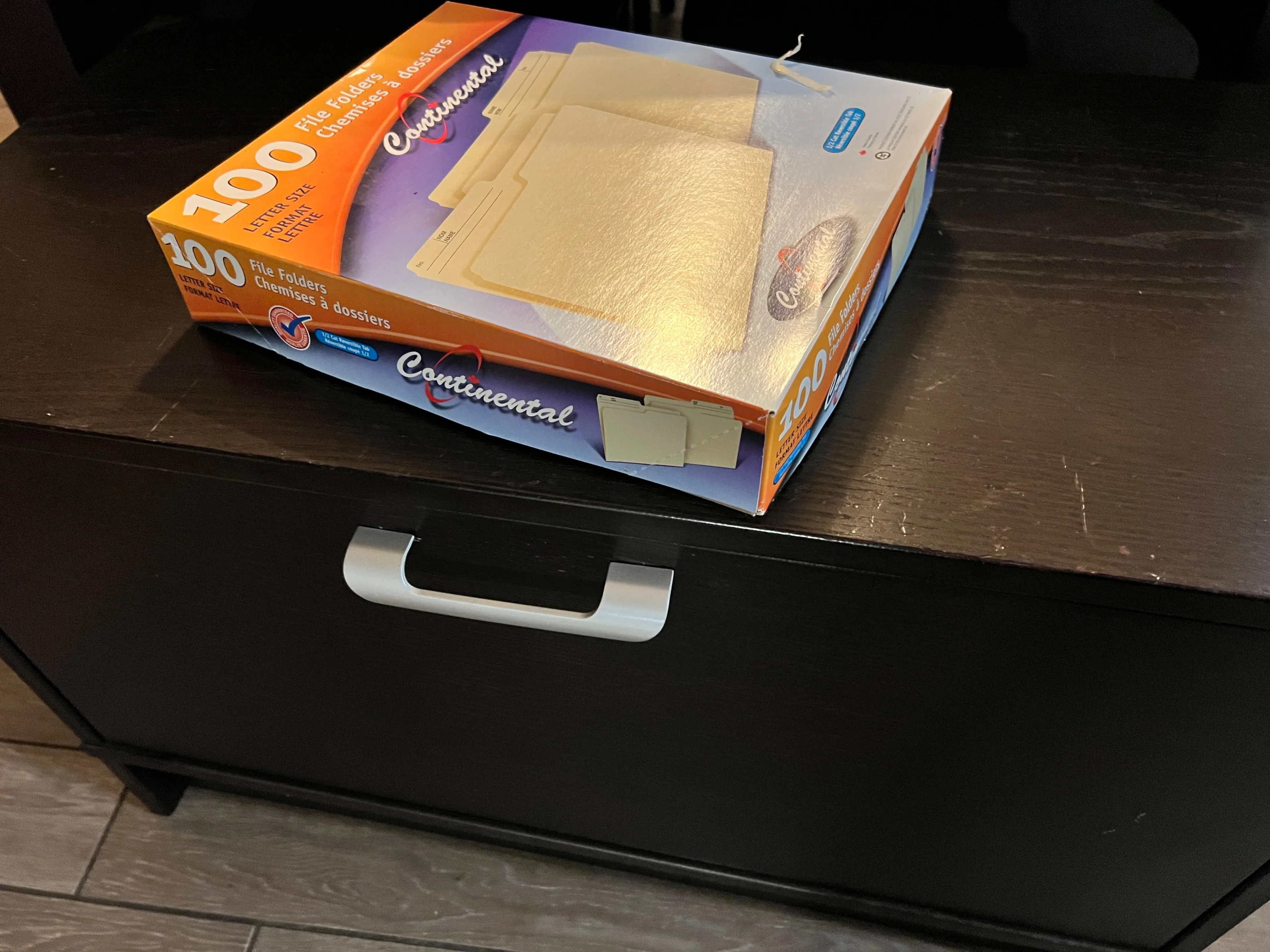 IKEA Black / Brown Filing Cabinet image indicator(3)