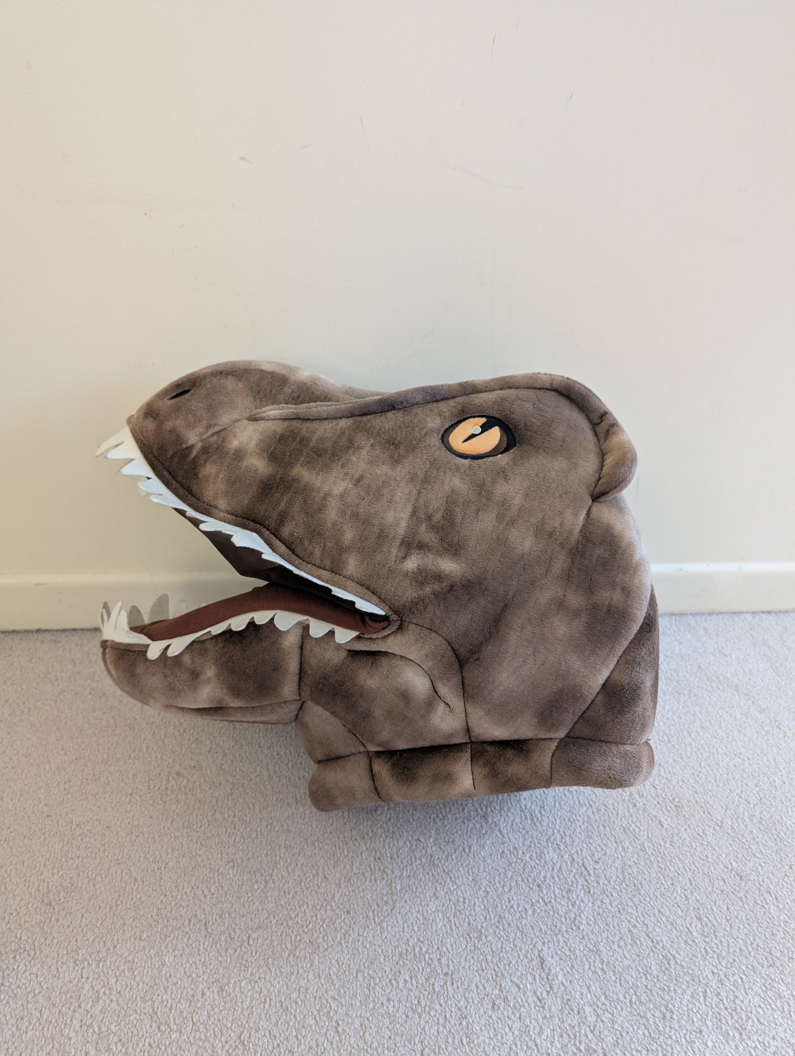 Large Plush Dinosaur T-Rex Head Mask