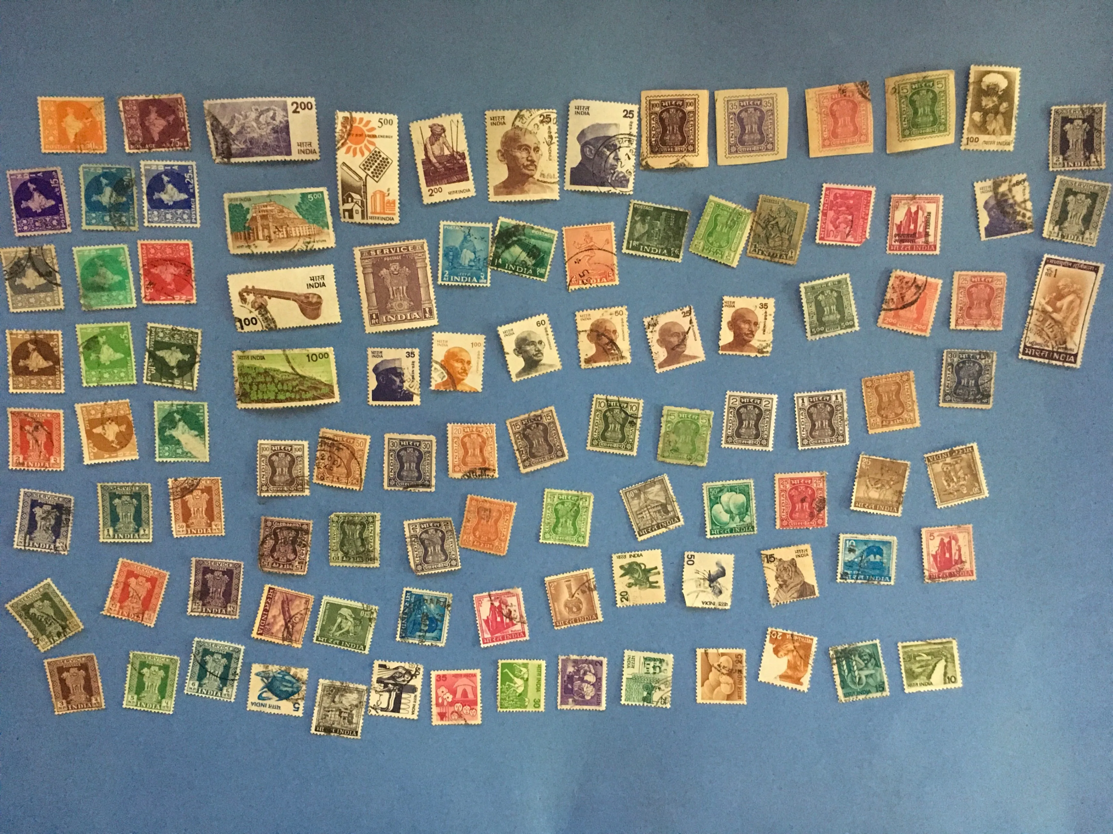 Vintage India Stamp Collection