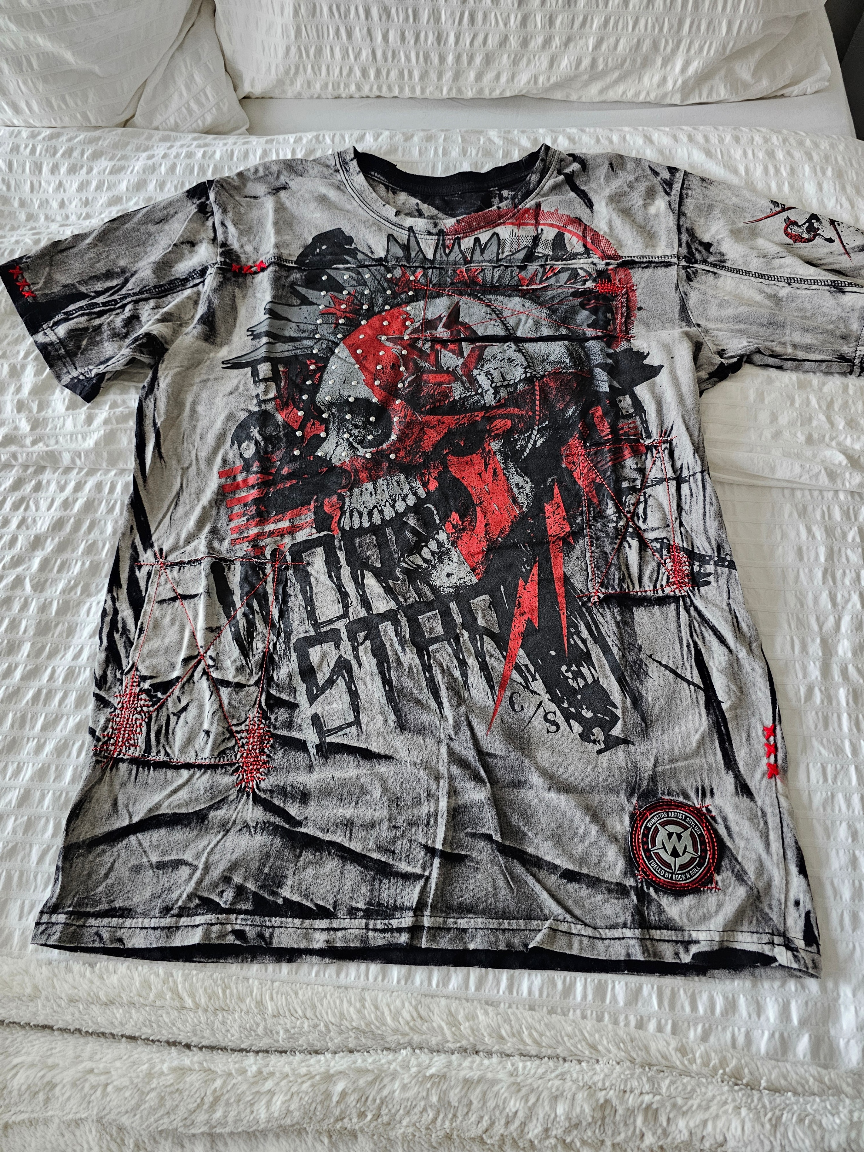 "WORNSTAR" Fueled By Rock N Roll-Designer T-Shirt