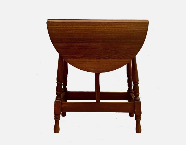 Antique Pennsylvania Country Drop Leaf Wooden Accent Side Table