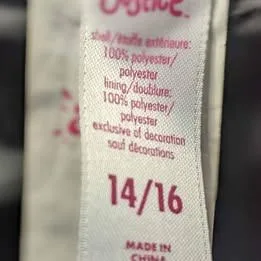 Girl's "Justice" reversible warm jacket - size 14/16 image indicator(9)