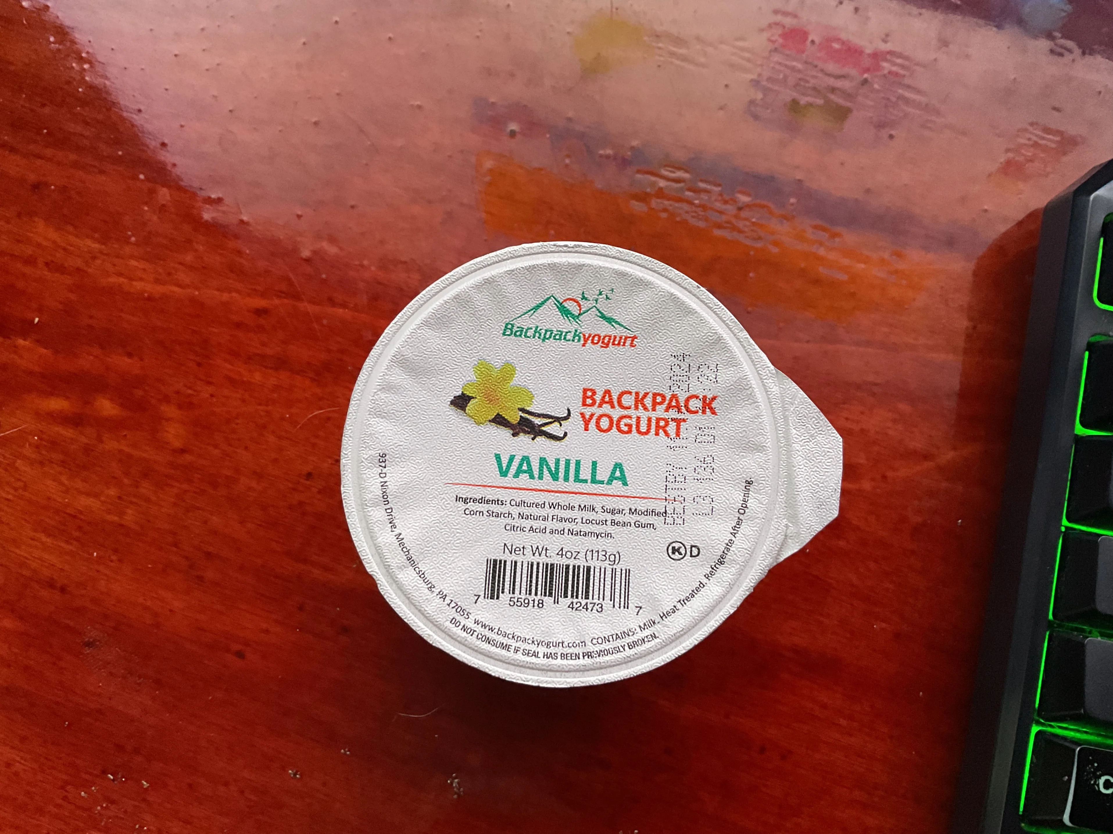 Backpack Yogurt - Vanilla Flavor