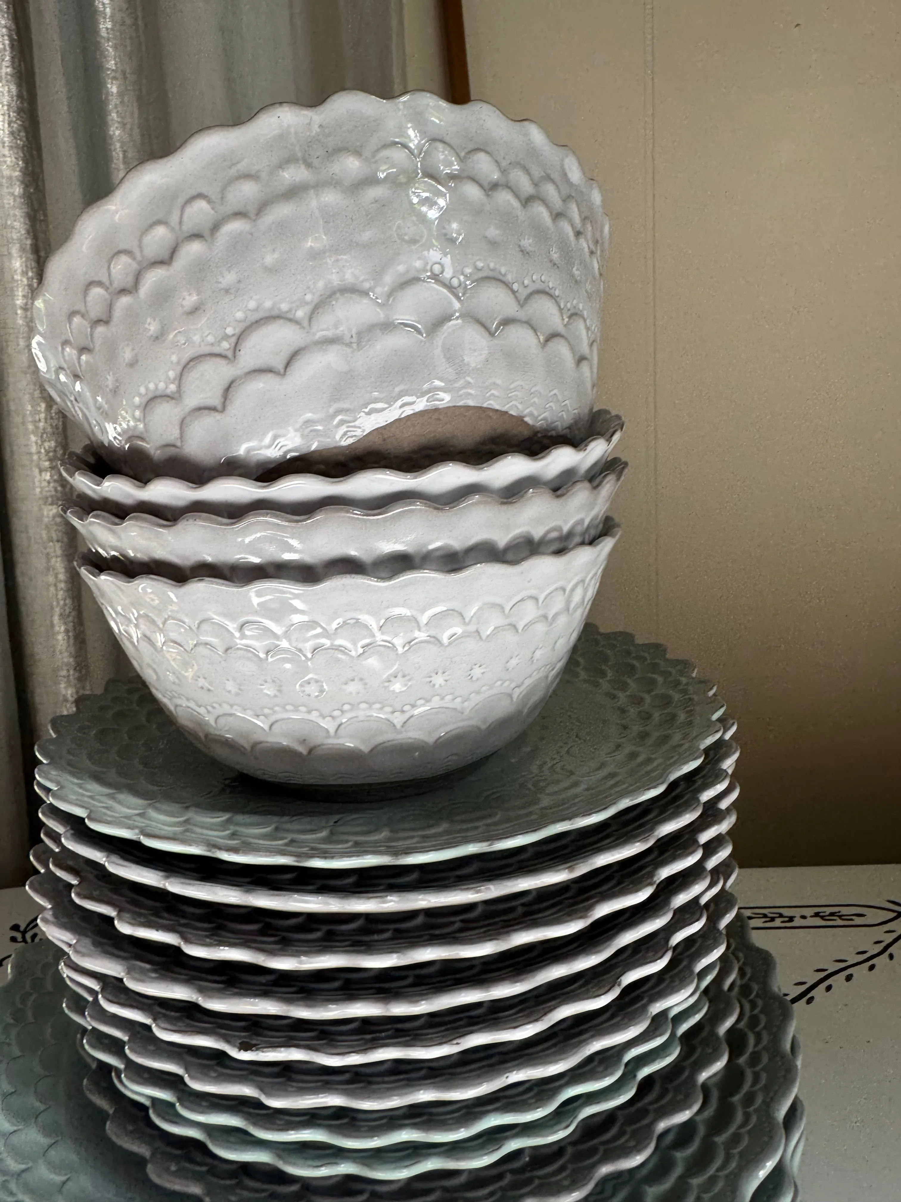 Set of Coordinating Dishes from Anthropologie, Bowls, Plates image indicator(2)