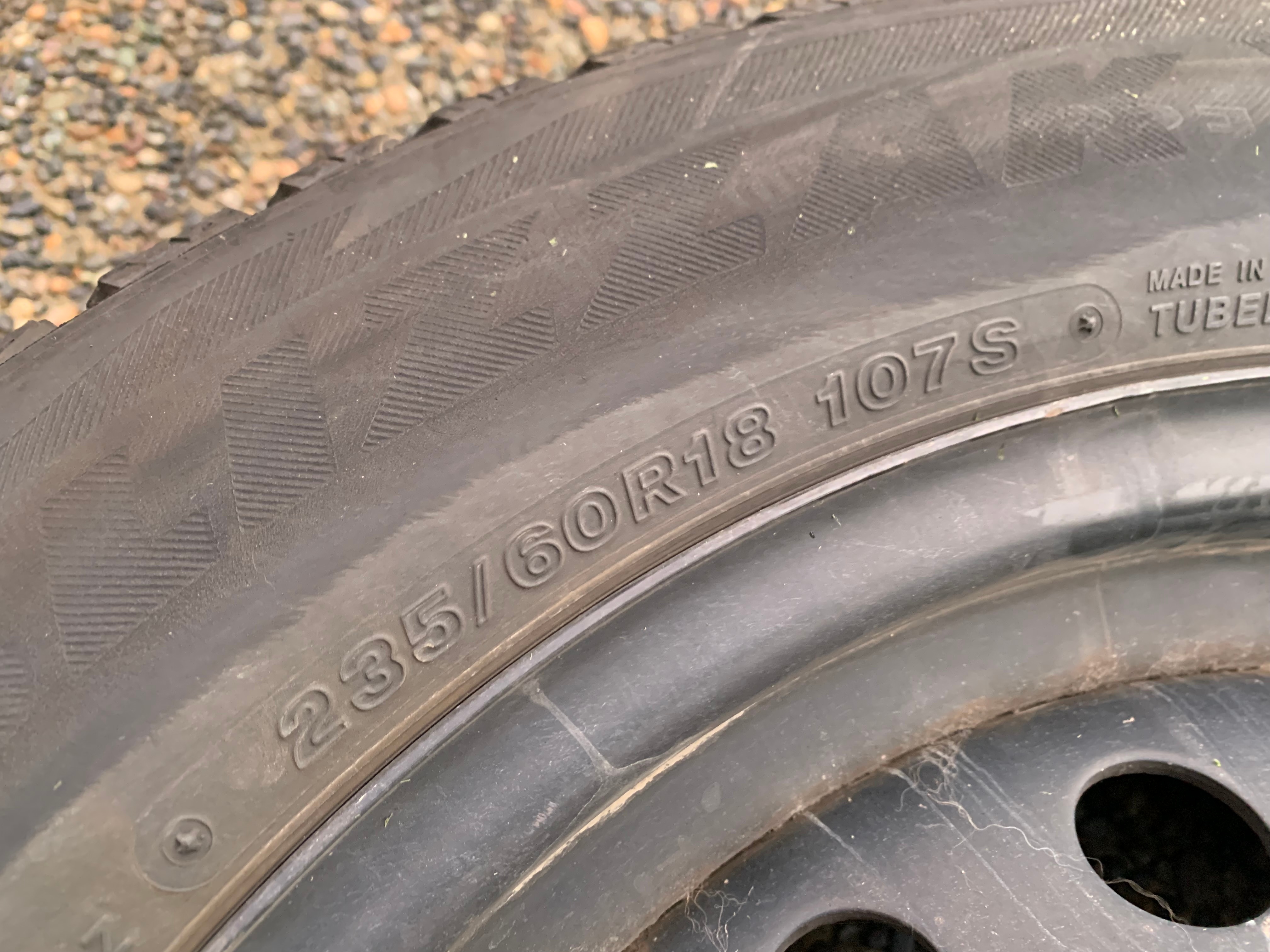 PAIR of Black steel rims mounted with bridgestone Blizzak DMV2 - photo 5