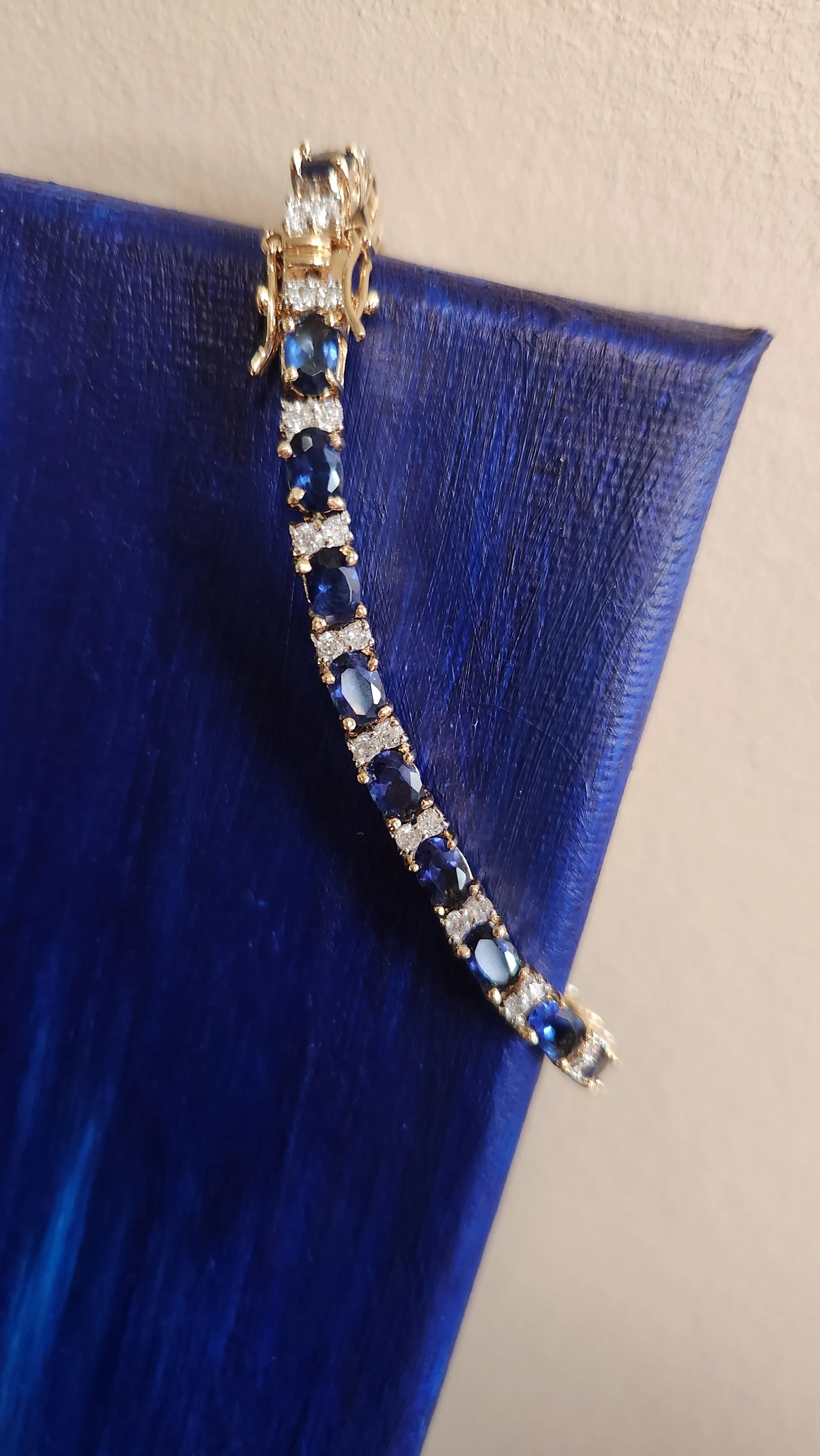 Brilliant Blue & CZ Bracelet