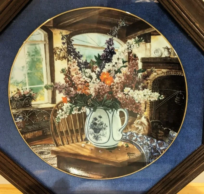 Morning Sunshine Collector Plate Country Bouquets by Glenna Kurz image indicator(2)