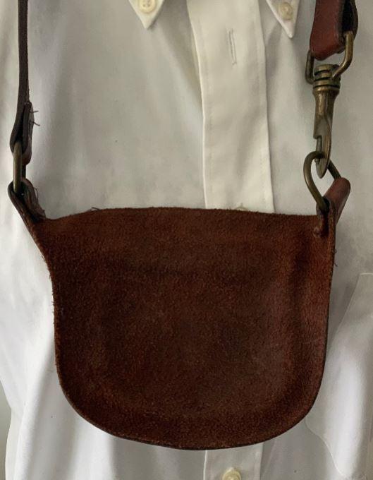 Custom Vintage Brown Leather Sporran Hip Purse - photo 4