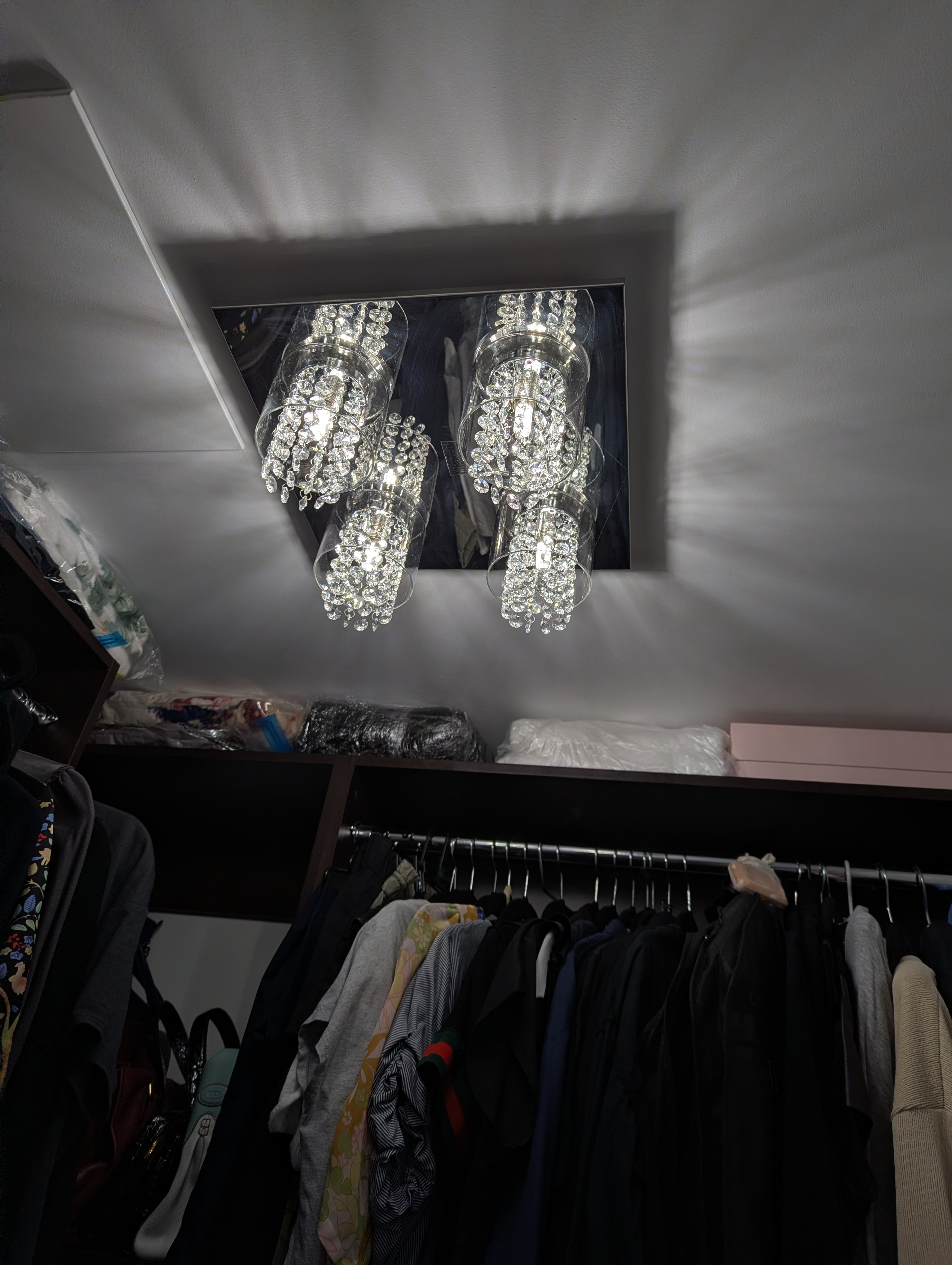 crystal light with bulbs