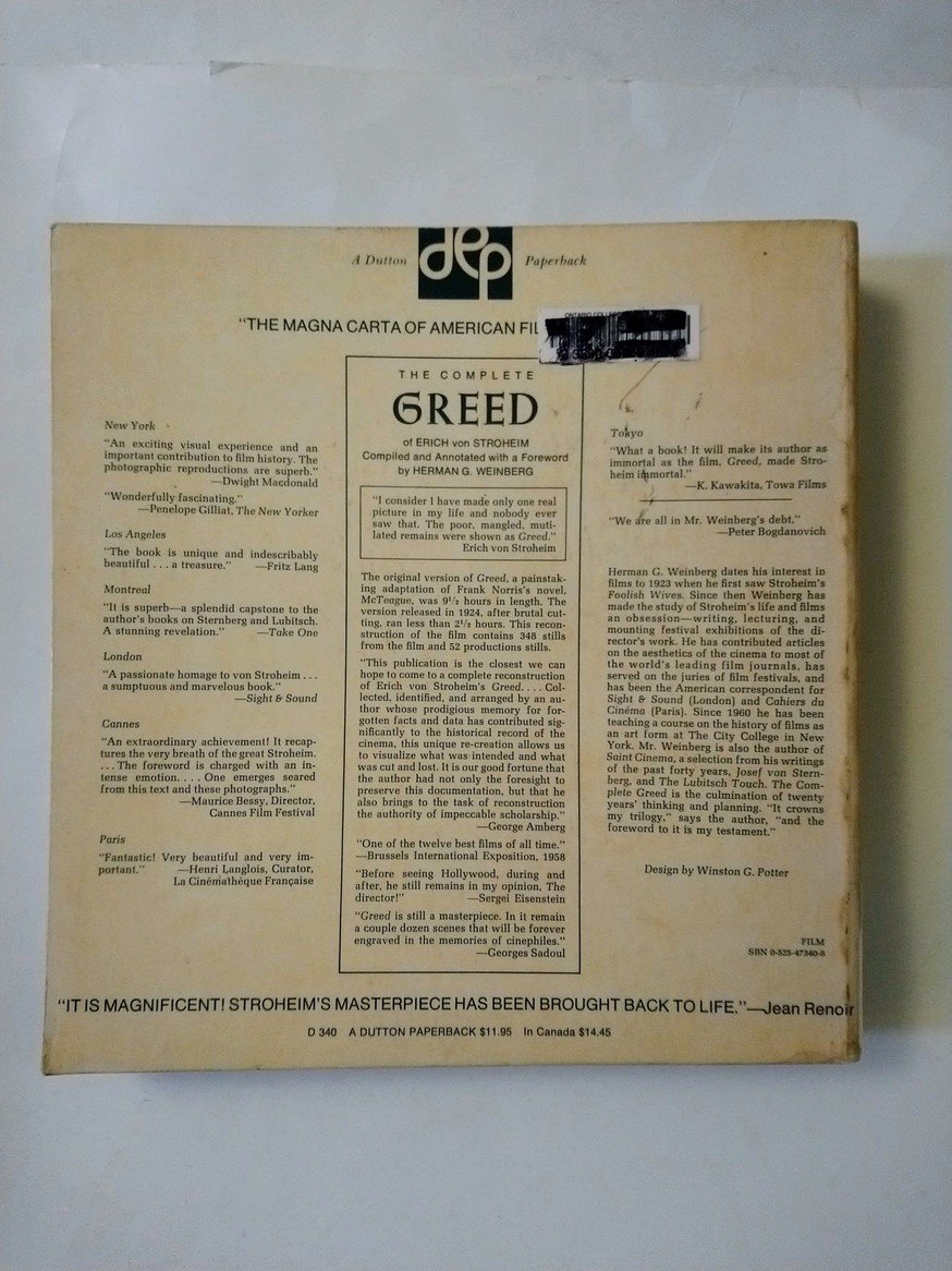 The Complete Greed: of Erich von Stroheim! - photo 3