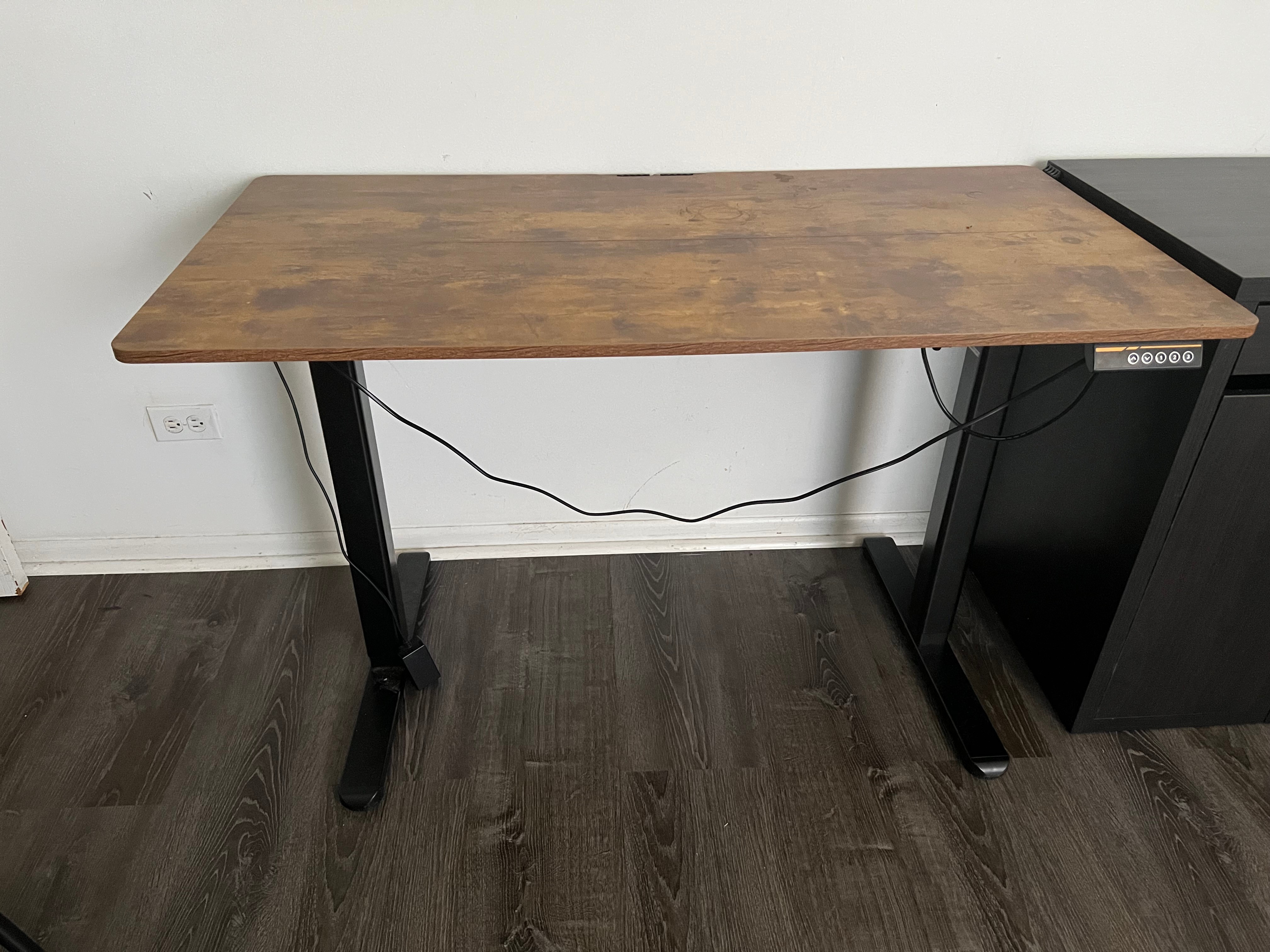 Standing desk. Adjustable height. Office, study, gaming desk.