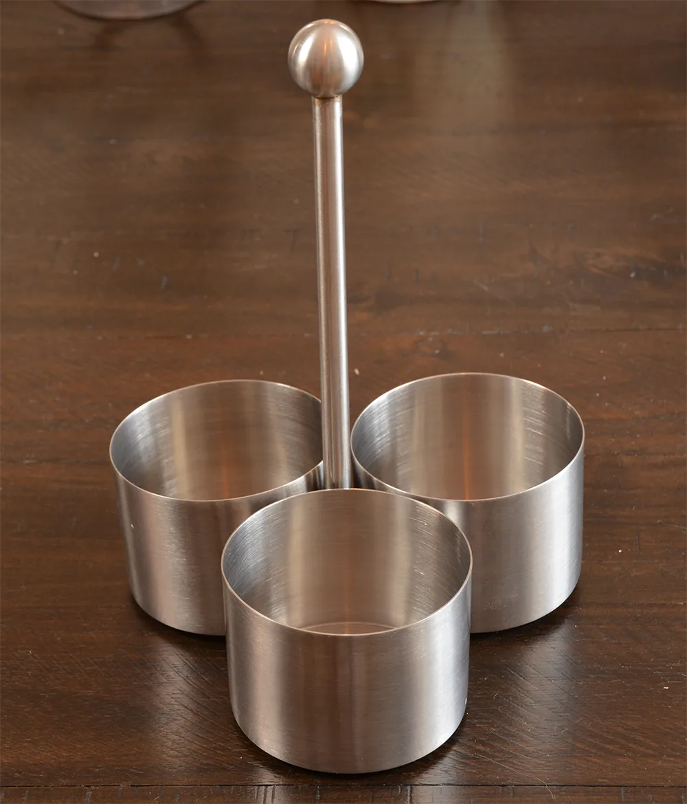Stainless Steel Condiments Holder - Detachable