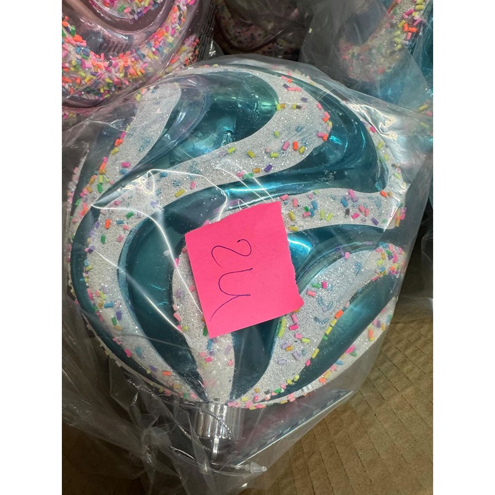 Beautiful 200mm Christmas Ball - 3 Pack, Blue