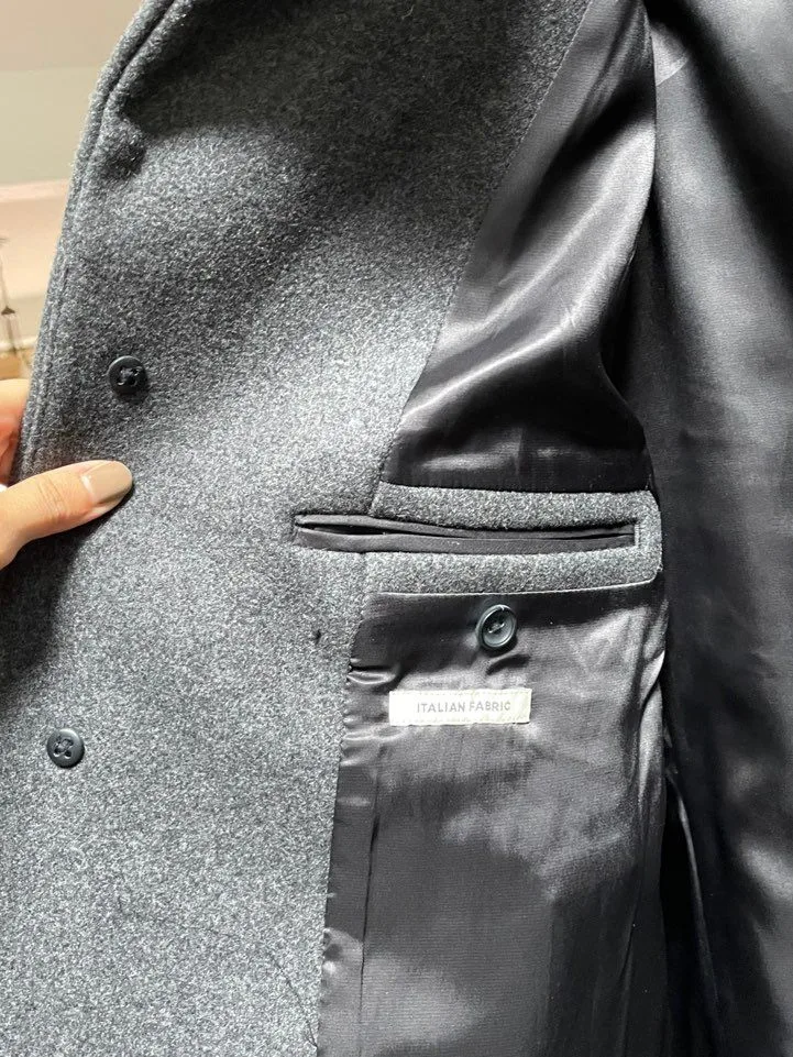 Club Monaco Men's Wool Funnel Neck Coat image indicator(6)