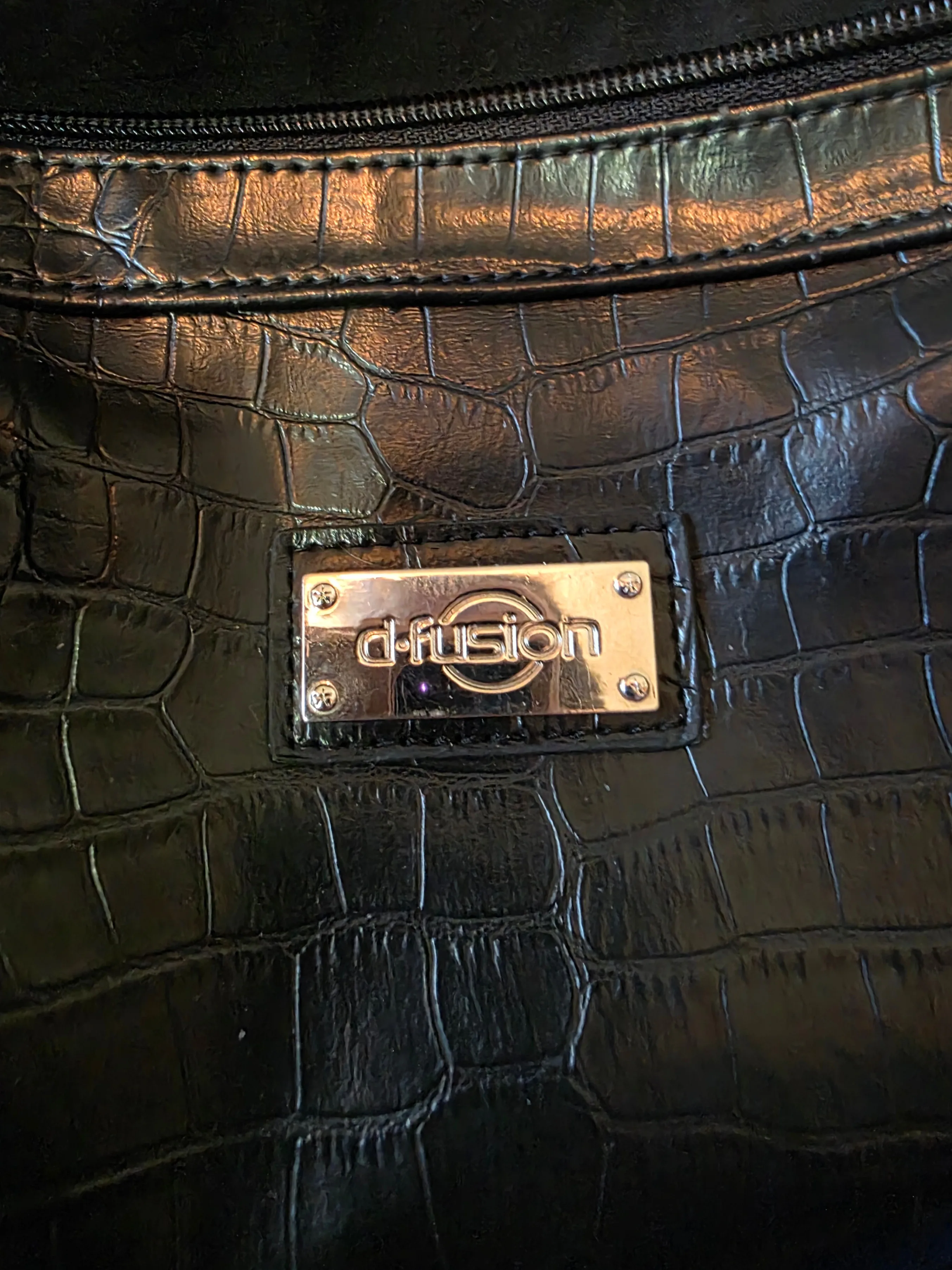 D-Fusion Black Tote Hand Bag