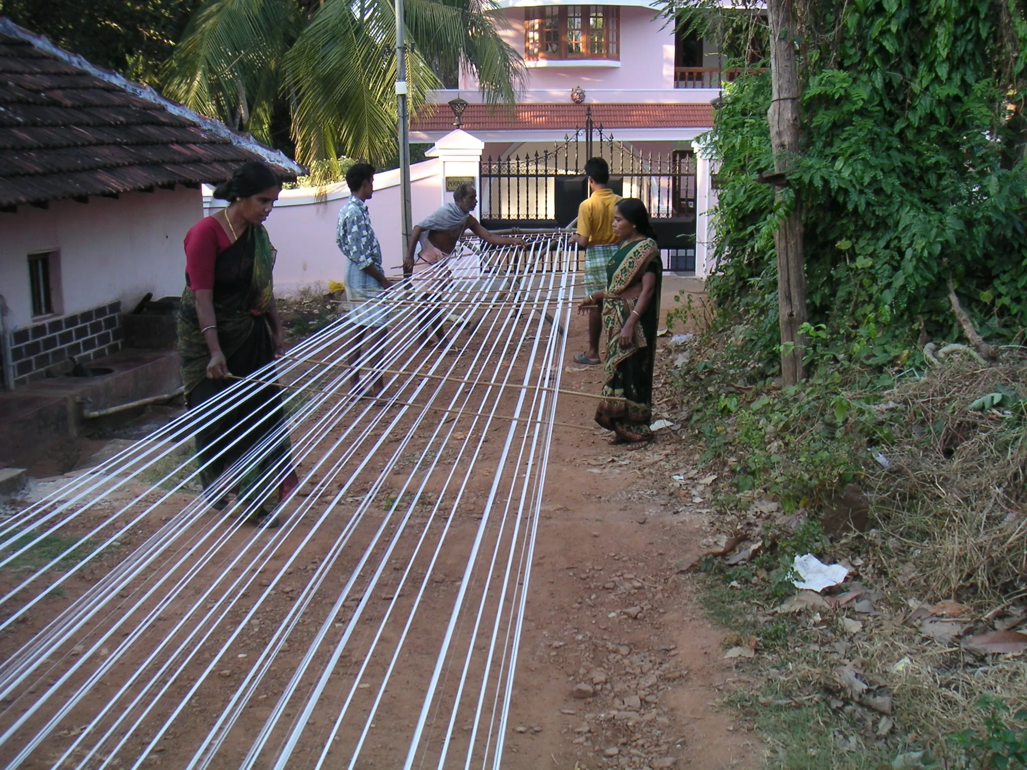 From India - hand woven salwar kameez + shawl. image indicator(8)