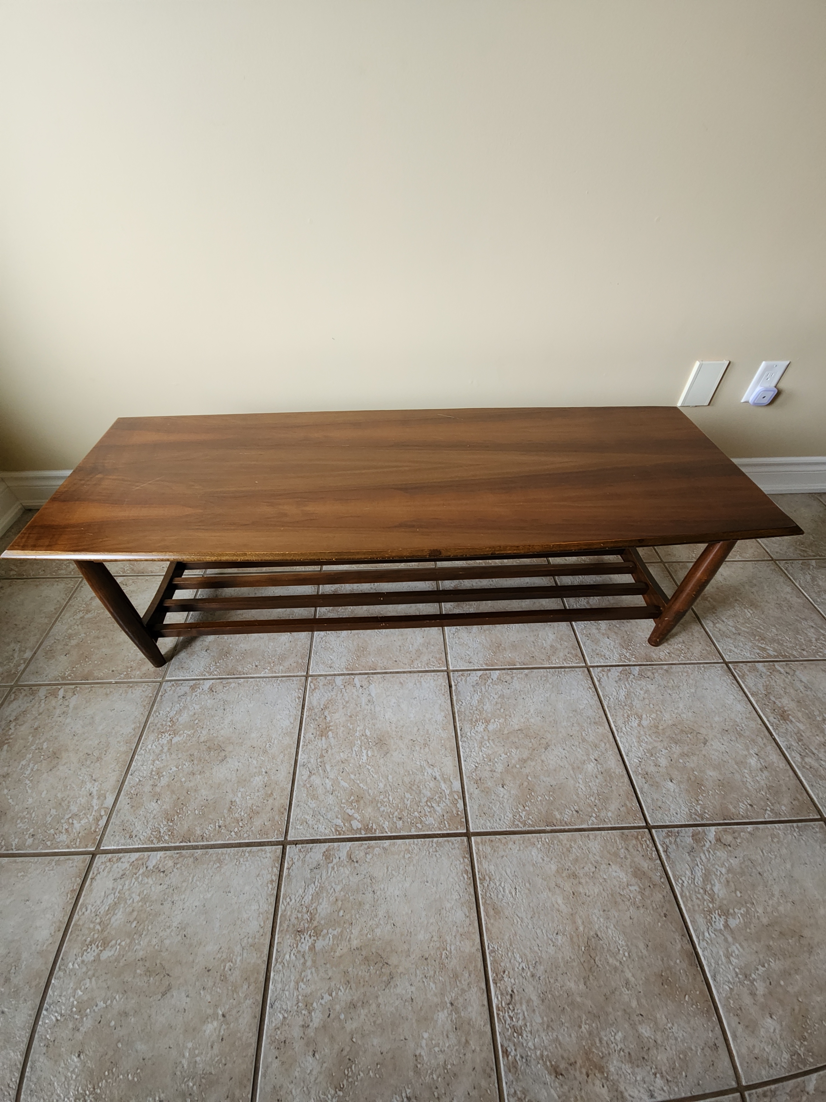 Vintage Wood Coffee Table and End Table - photo 2