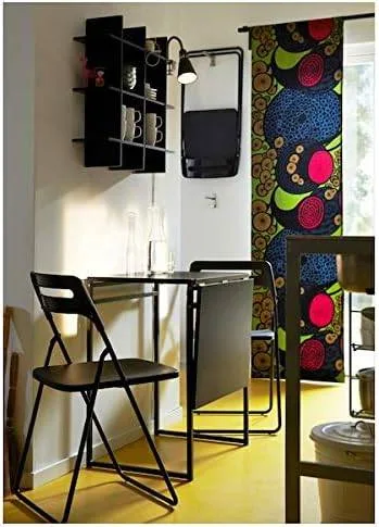 NISSE Black Folding Chair – Lightweight & Space-Saving