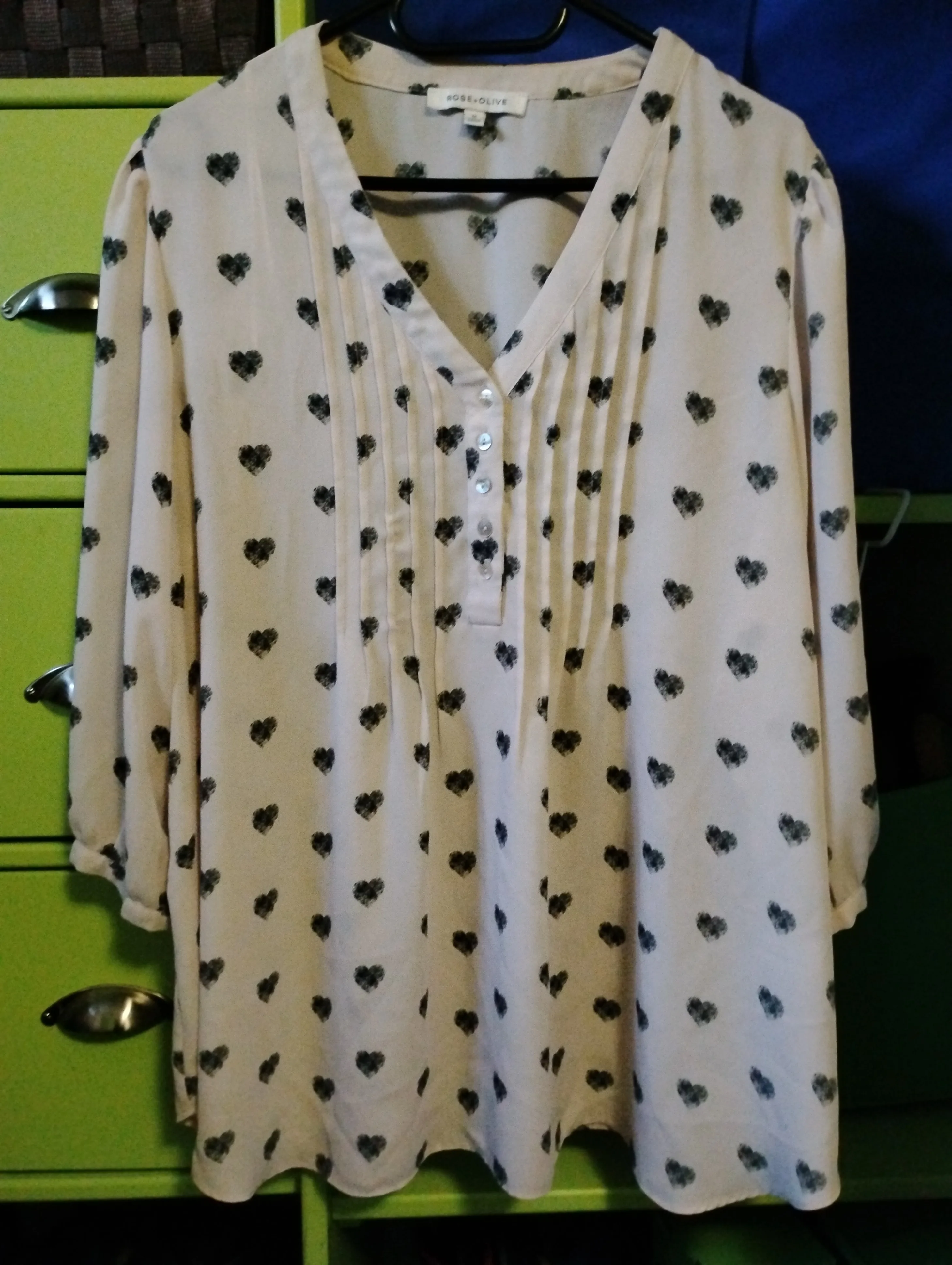 Rose & Olive Women’s Blouse — 1X (Like New Condition) thumbnail