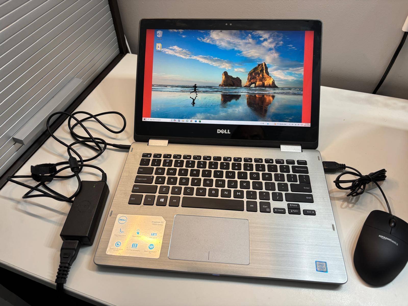 Dell Inspiron 13, 7000 Series Laptop with Swissair travel bag