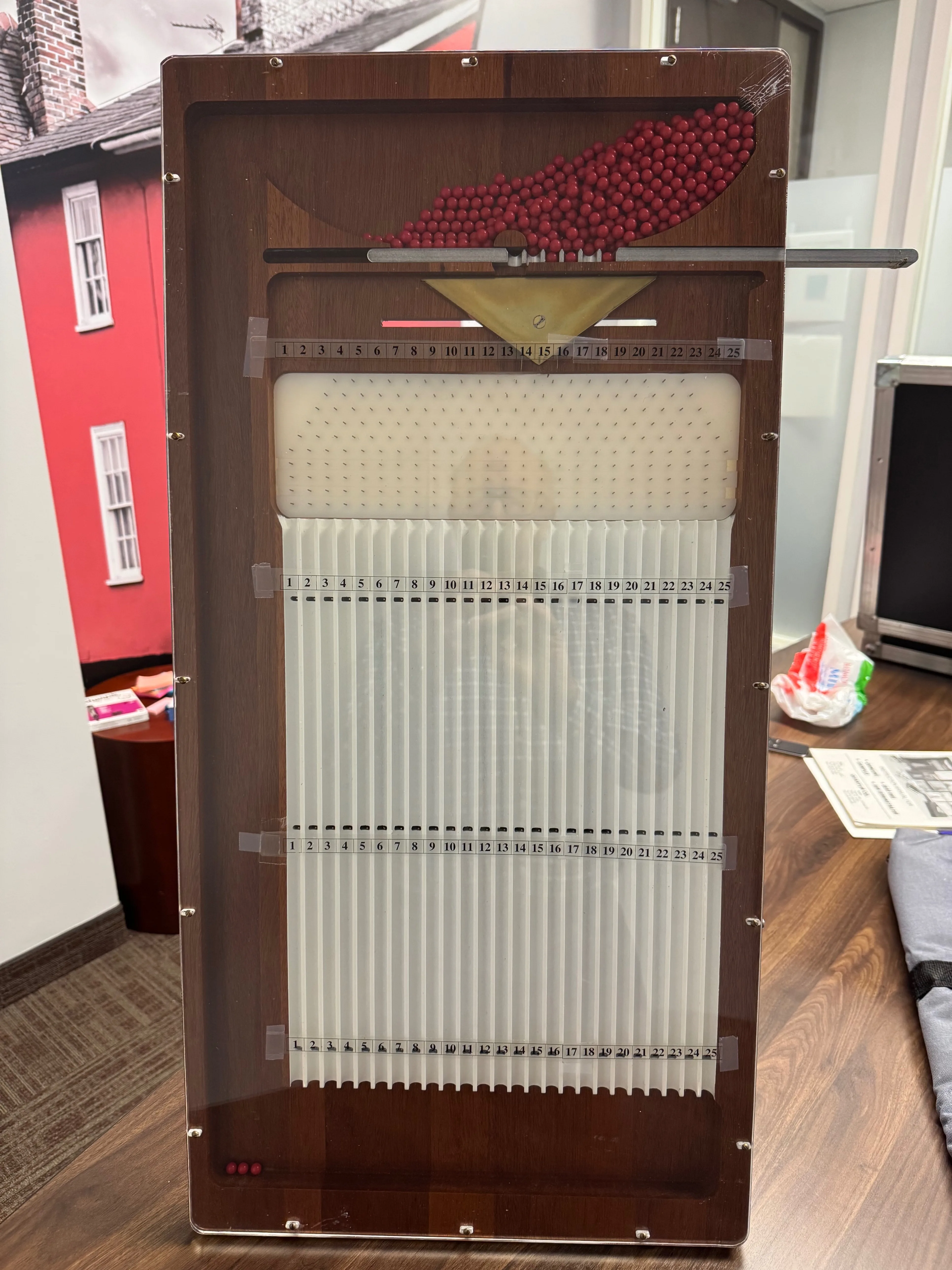 Quincunx / Galton Board with Hard and soft Carrying Cases