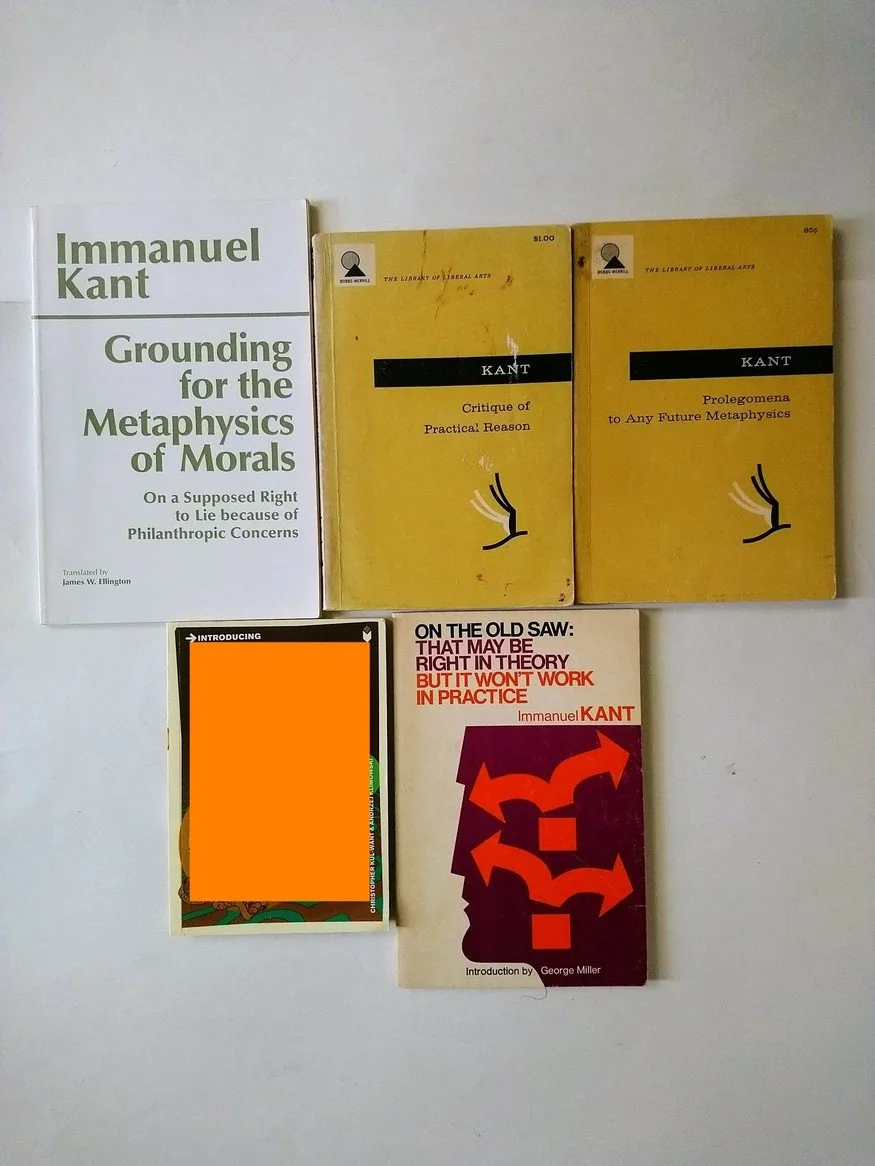 Immanuel Kant books!