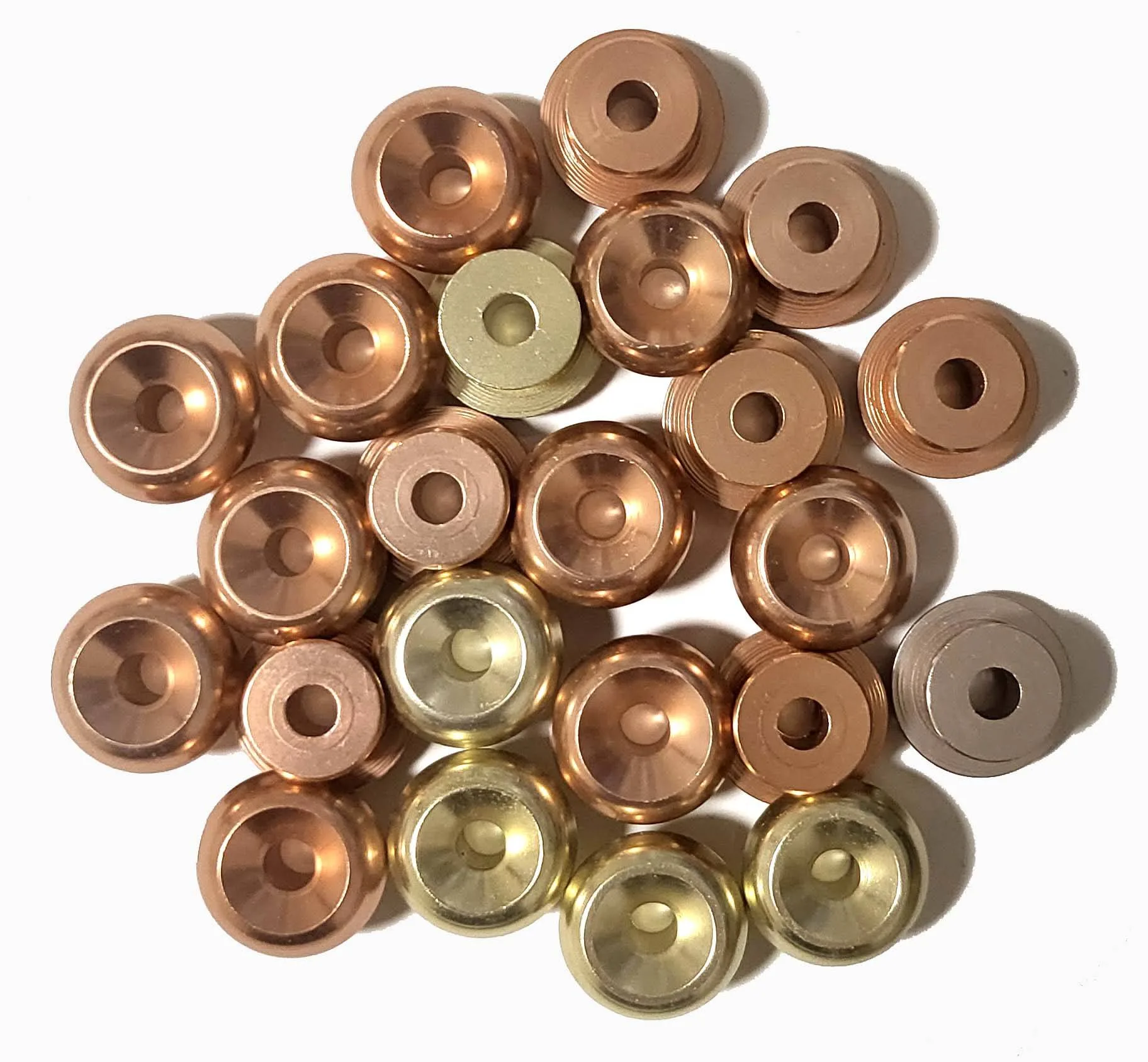 12 pcs Gold Guitar Strap Pins & 6 pcs Yellow Strap Pins new