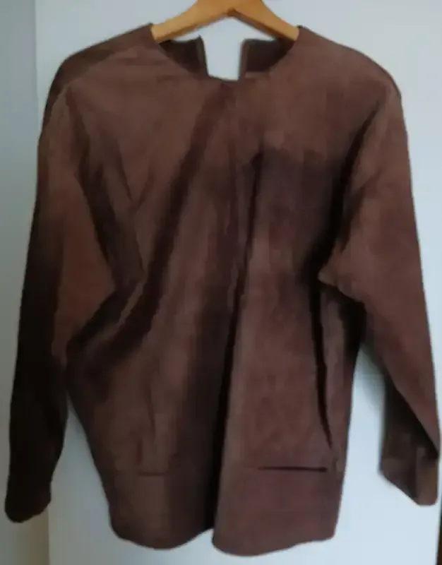 SAKS FIFTH AVENUE XOE New York Brown Suede Jacket-Large image indicator(3)