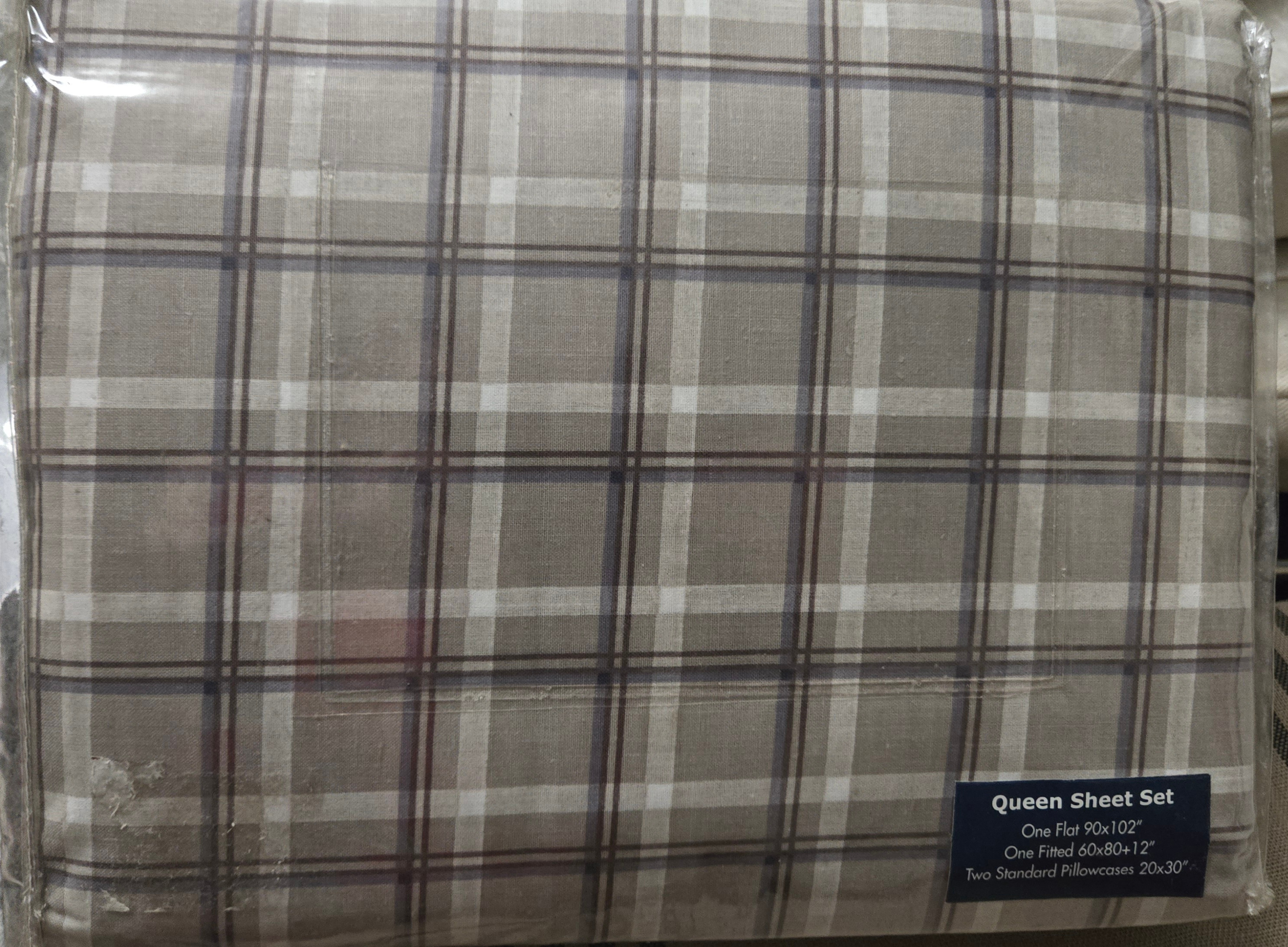 cotton queen size sheet set