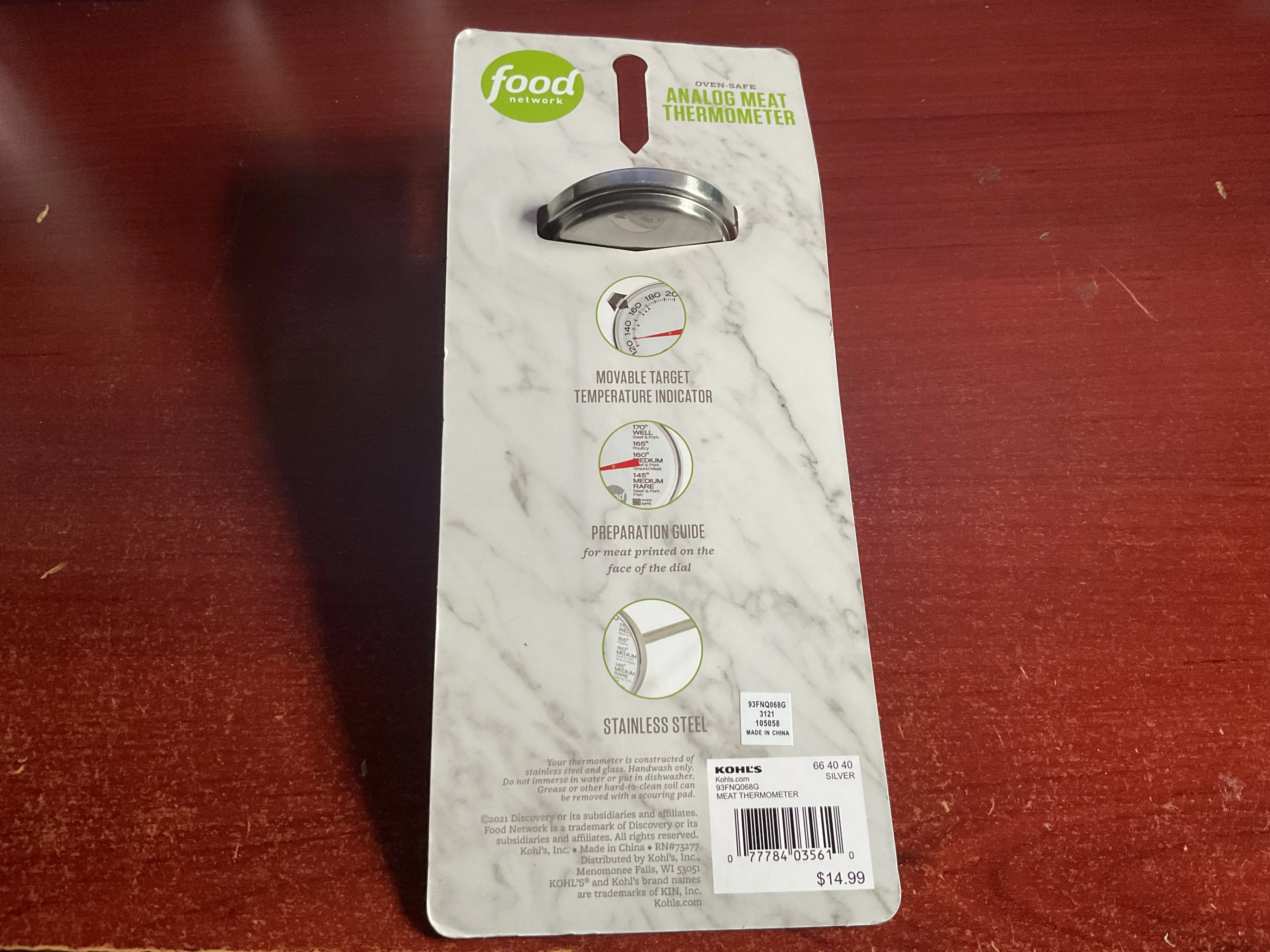 Food Network Analog Meat Thermometer - New image indicator(3)