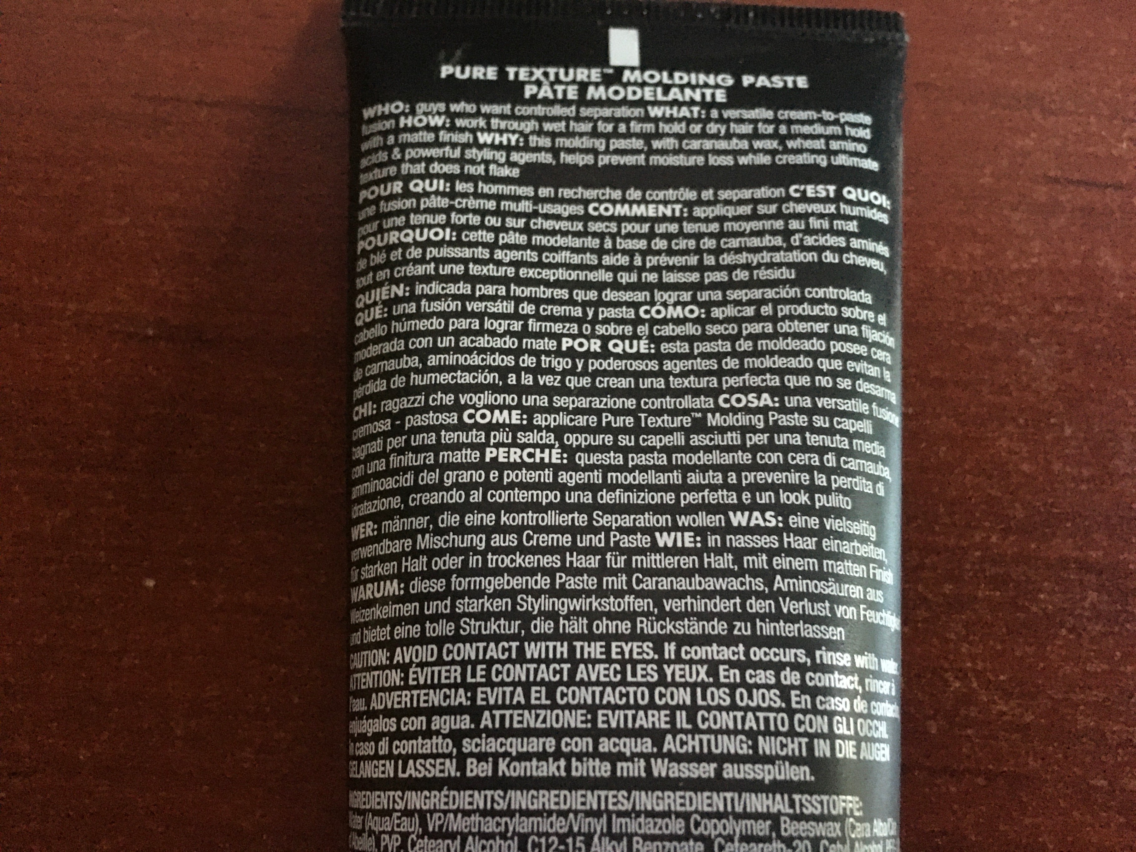 Bed Head for Men Pure Texture Molding Paste - photo 3