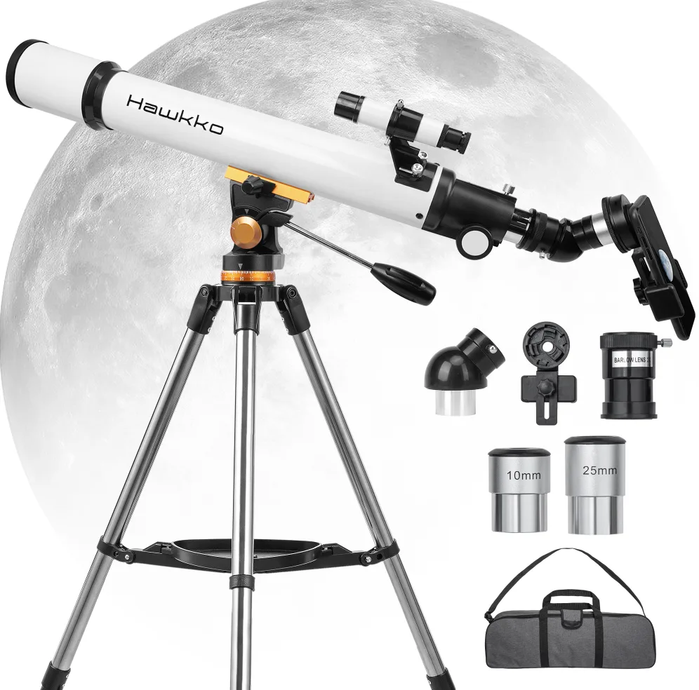 Hawkko 70/700 Refractor Telescope kit – as is, bag