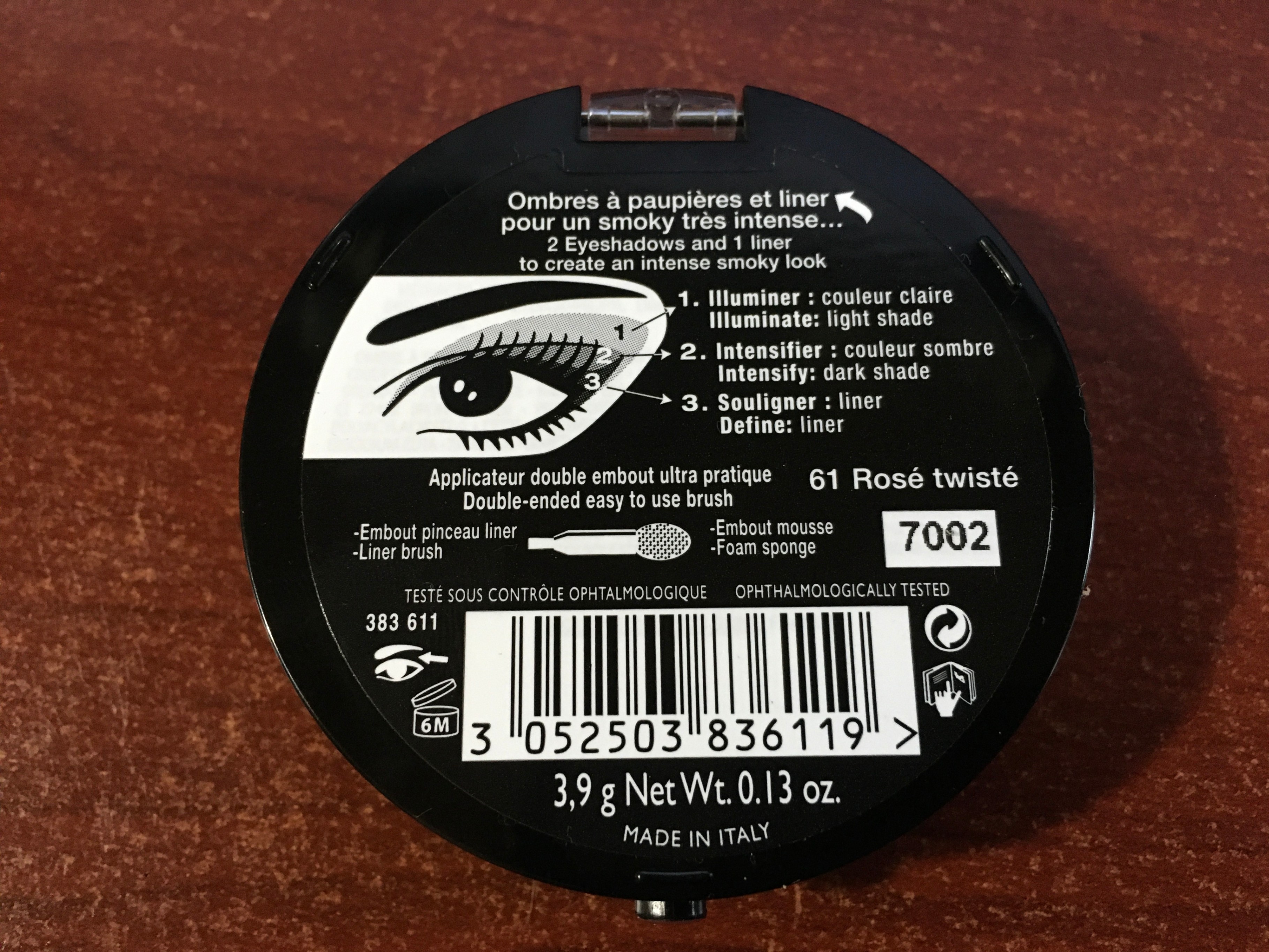 Bourjois Intense Smoky Eyeshadow - 61 Rosé Twisted - photo 2