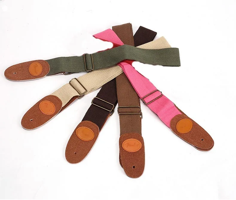 Guitar Straps with Leather Ends Multiple Colors Available thumbnail