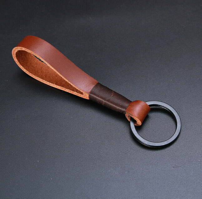 Leather strap keychain - photo 2