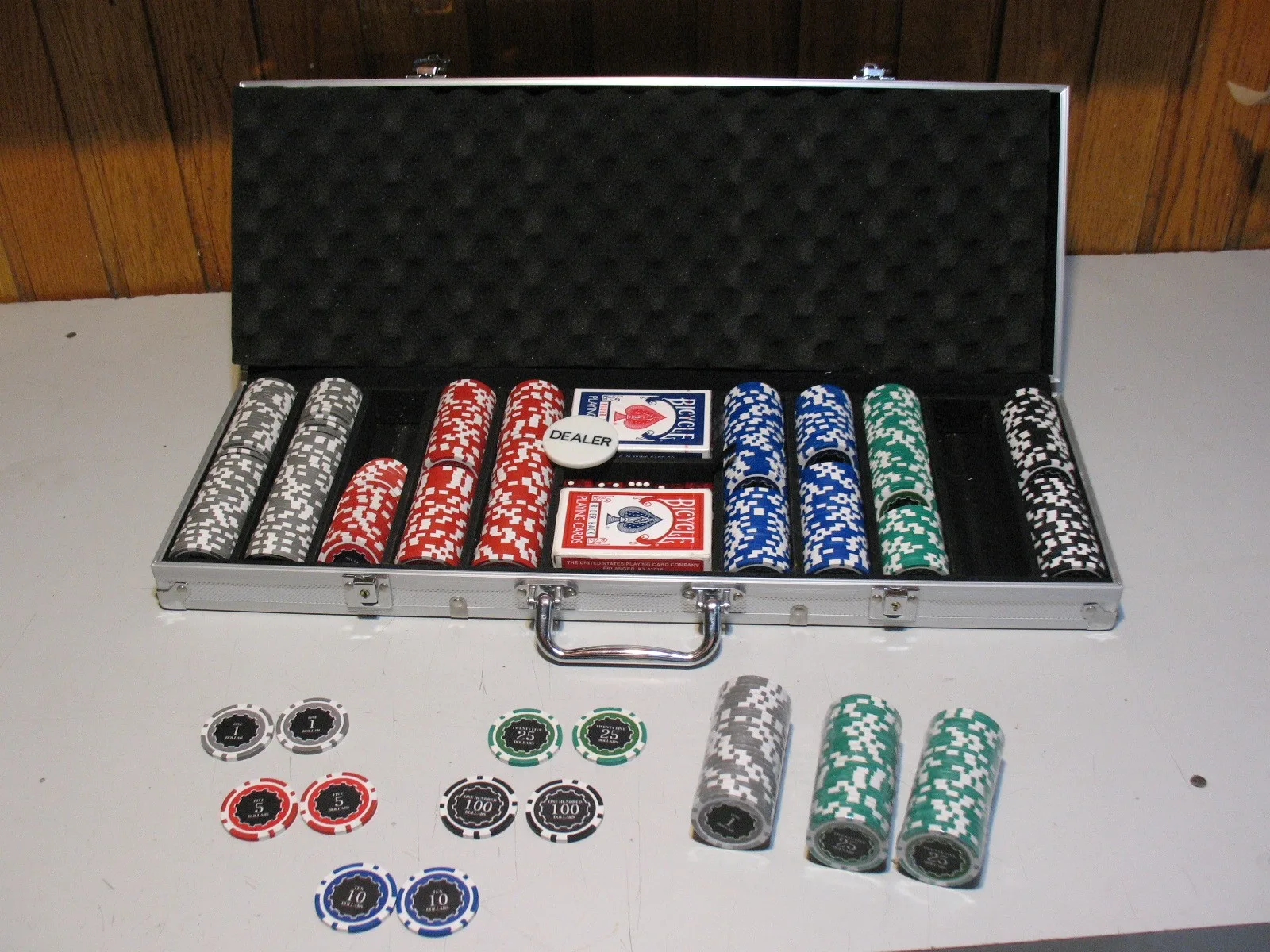500 Piece Professional Poker Set, BRAND NEW image indicator(10)
