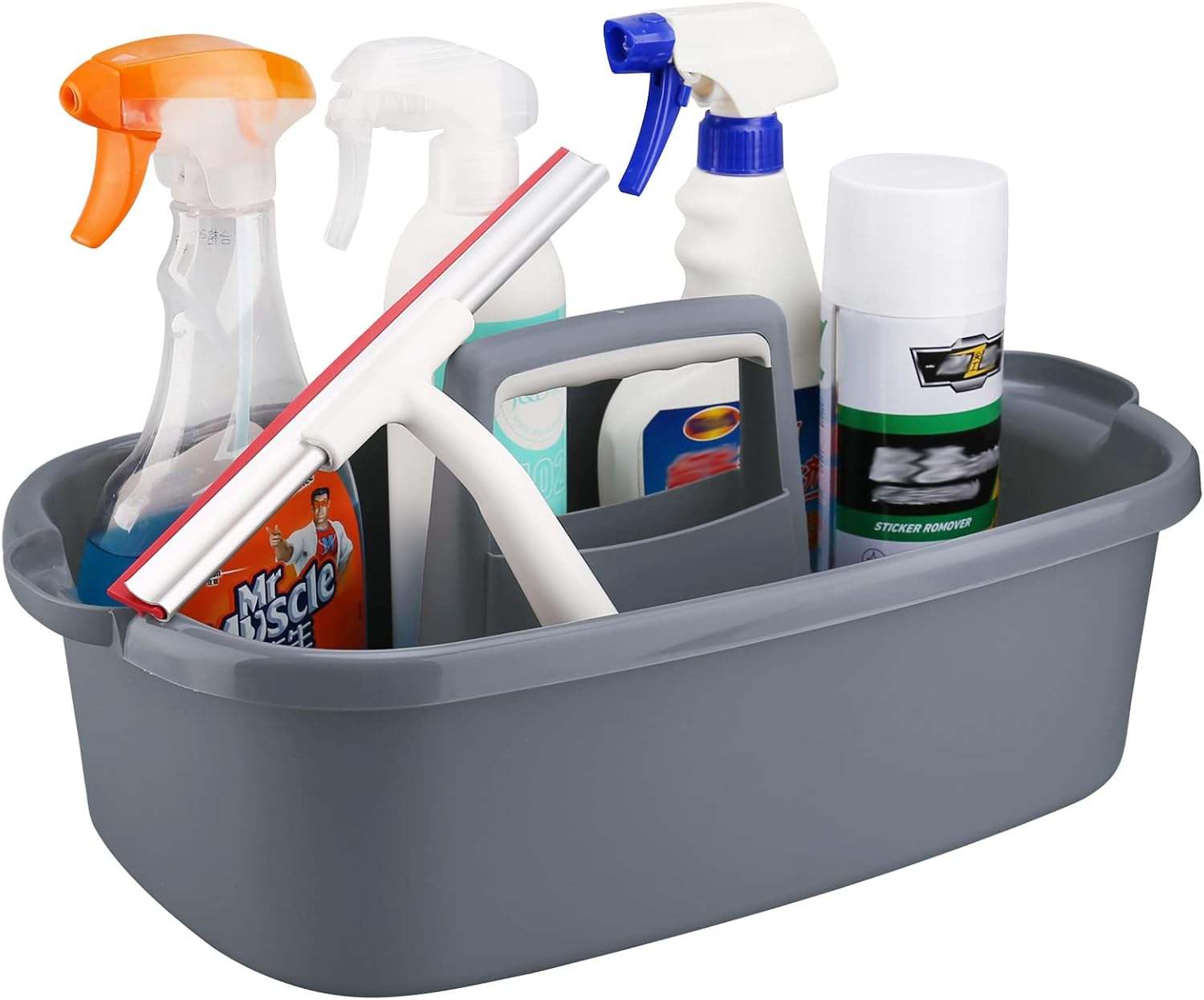 Cleaning Supplies Caddy – Large Plastic Organizer with Handle
