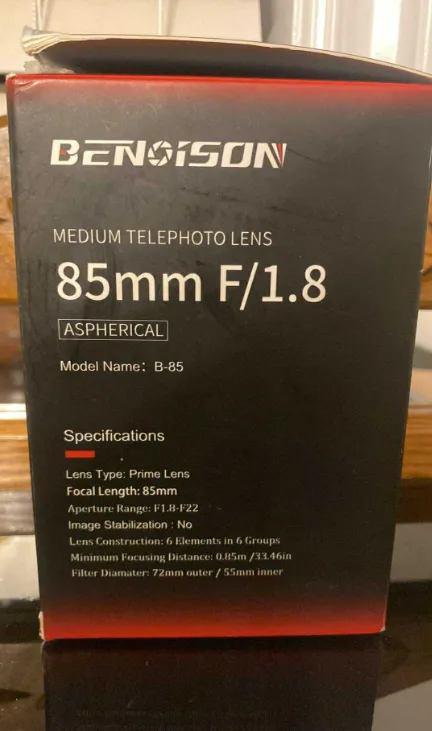 BENOISON Medium Telephoto Lens 85mm F/1.8 Aspherical for Canon image indicator(2)