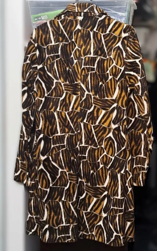 Women Retro Mod 70 Soft, Fuzzy Texture Dress Coat image indicator(5)