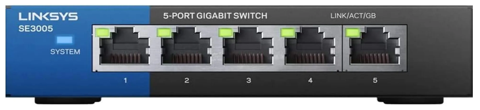 Linksys 5-Port Gigabit Ethernet Switch (SE3005) image indicator(3)