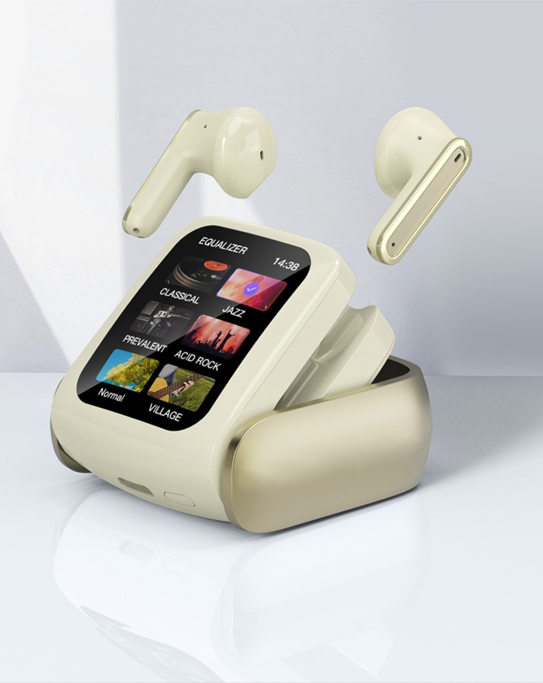 🎧 Wireless Earbuds –LCD Touch | Bluetooth 5.4 | IPX-5 Waterproof