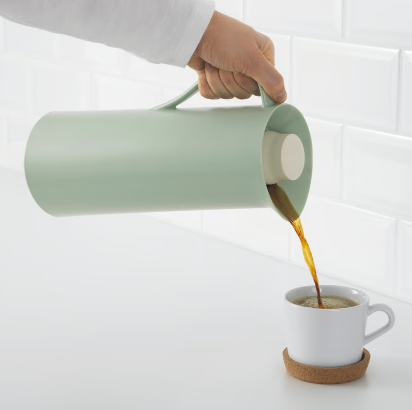 Thermal Carafe 1L, Mint Green – Push-Button Lid