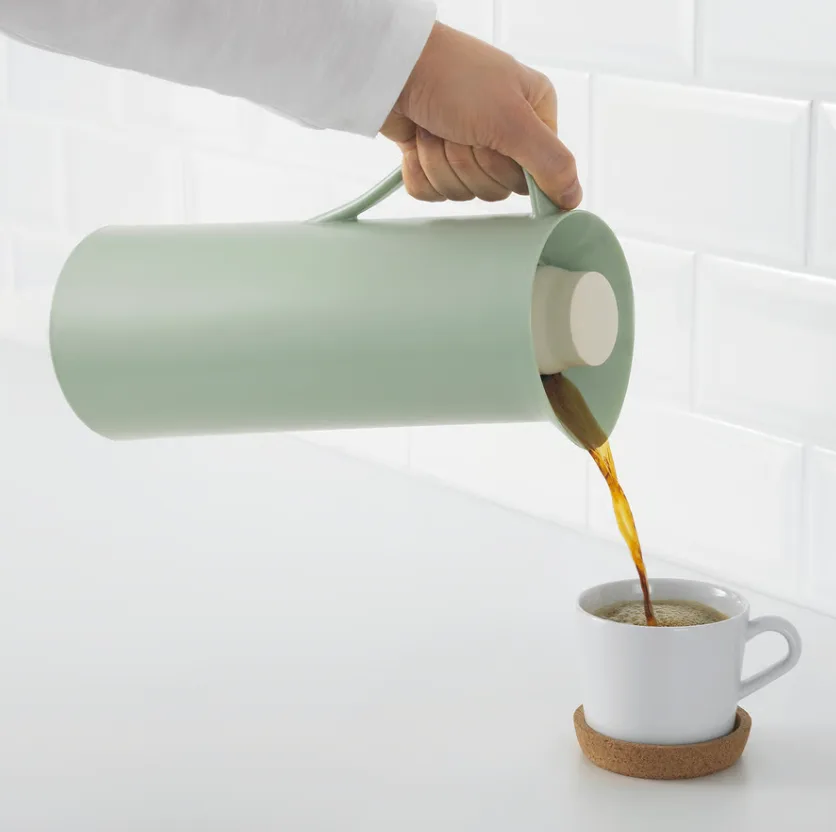 Thermal Carafe 1L, Mint Green – Push-Button Lid