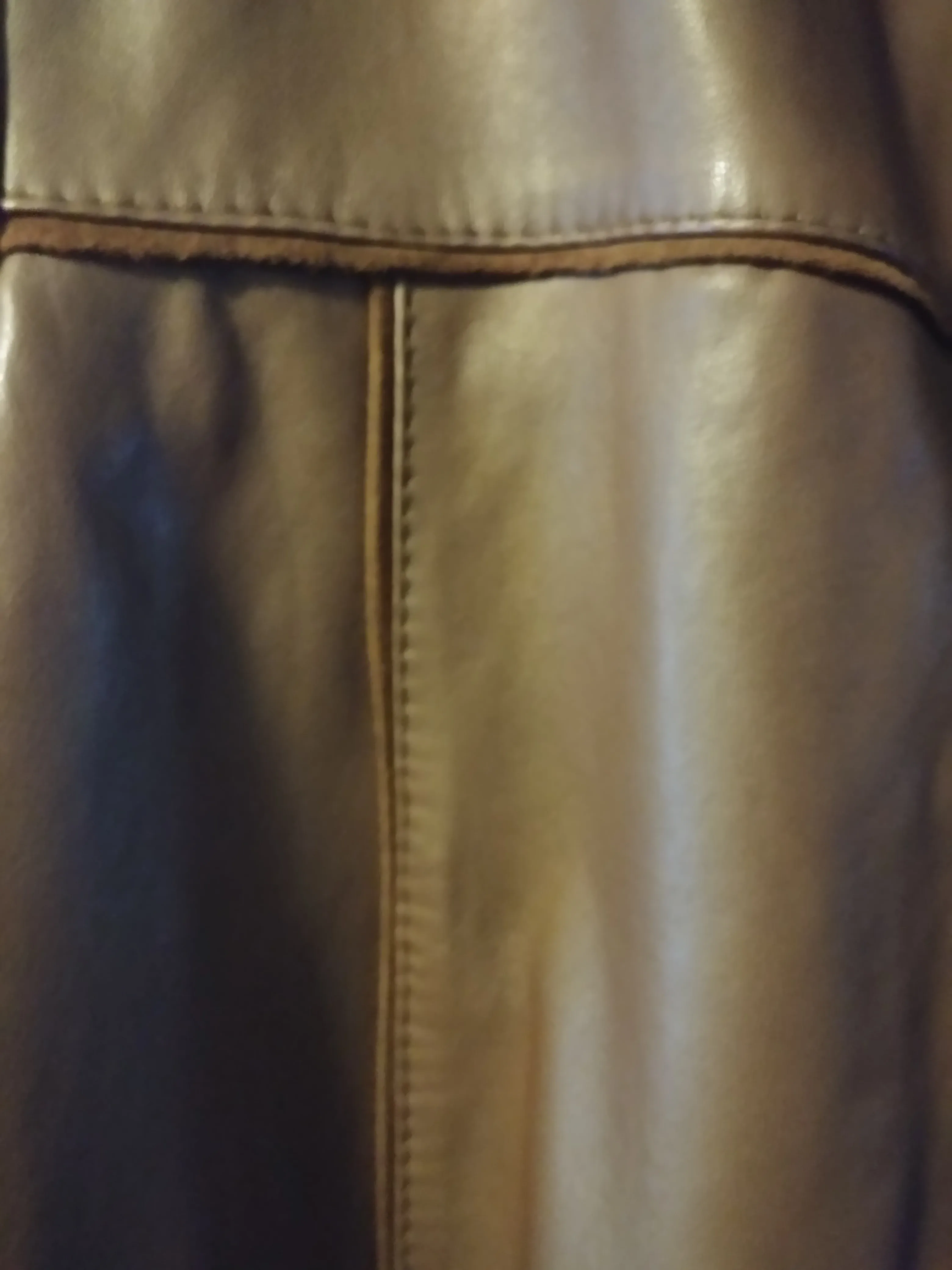 Like New Belansia Espania Leather Jacket, Size 16, Suede Edging image indicator(6)